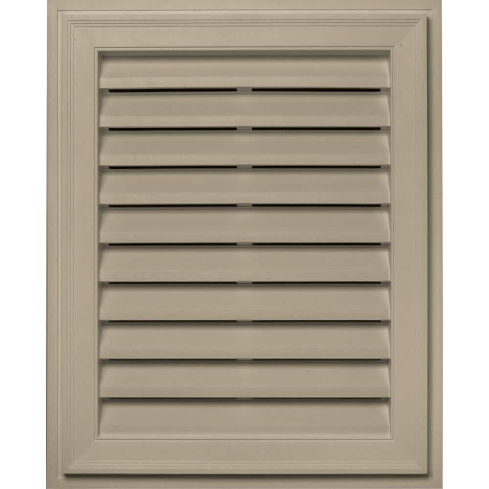 Builders Edge 120072430085 20-in x 30-in Clay Rectangle Vinyl Gable Louver Vent