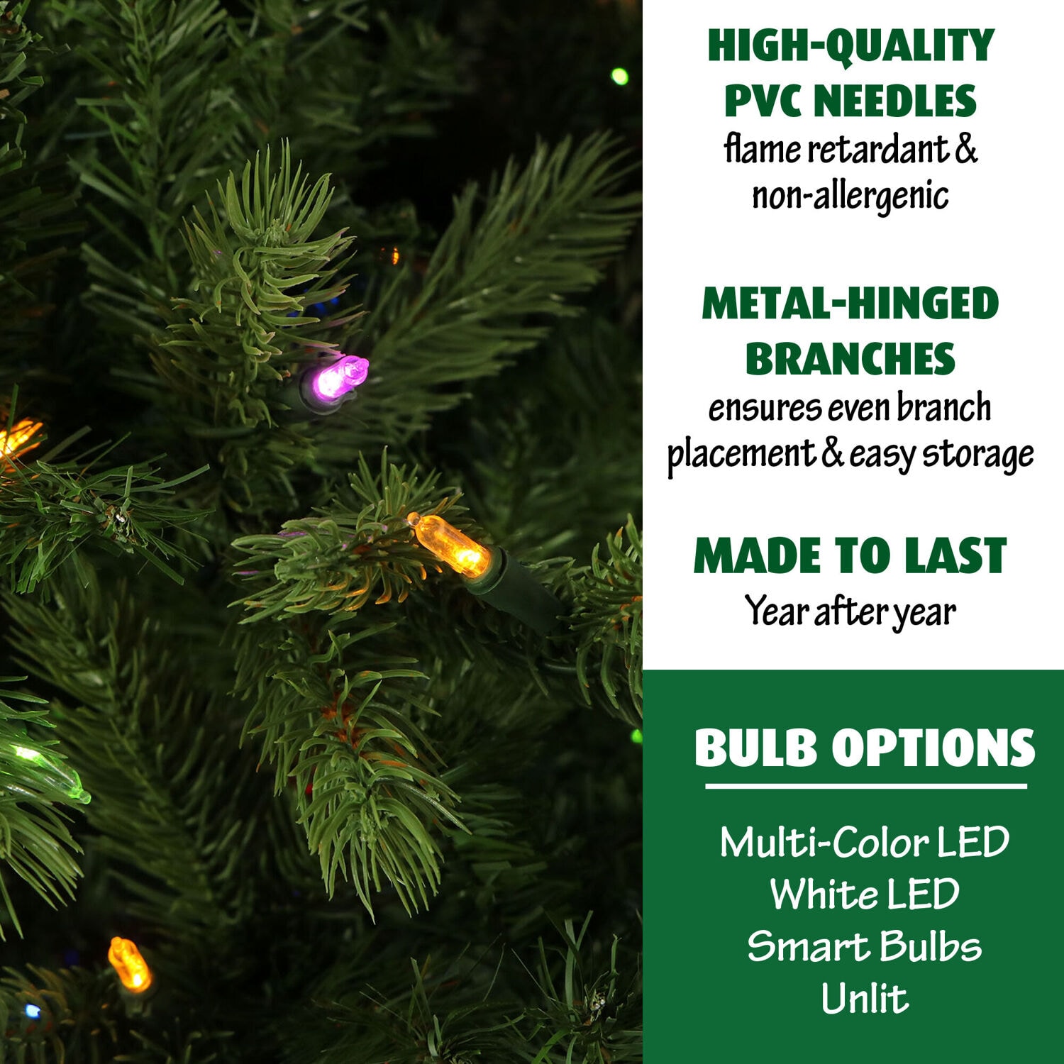 Fraser Hill Farm 9-Ft Green Foxtail Pine Christmas Tree