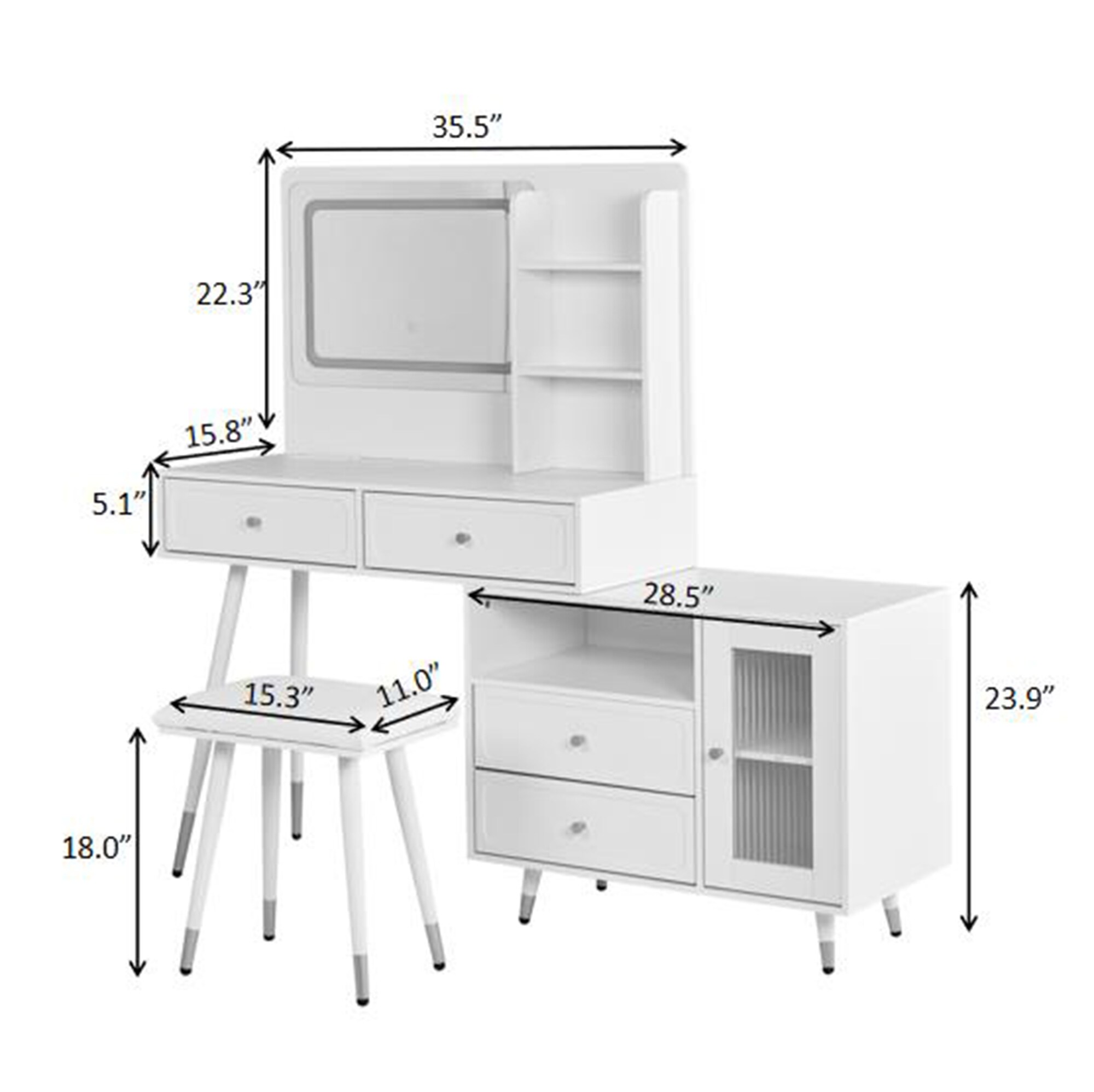 Bybafun YA3800165 Bedroom-Vanities - View #13