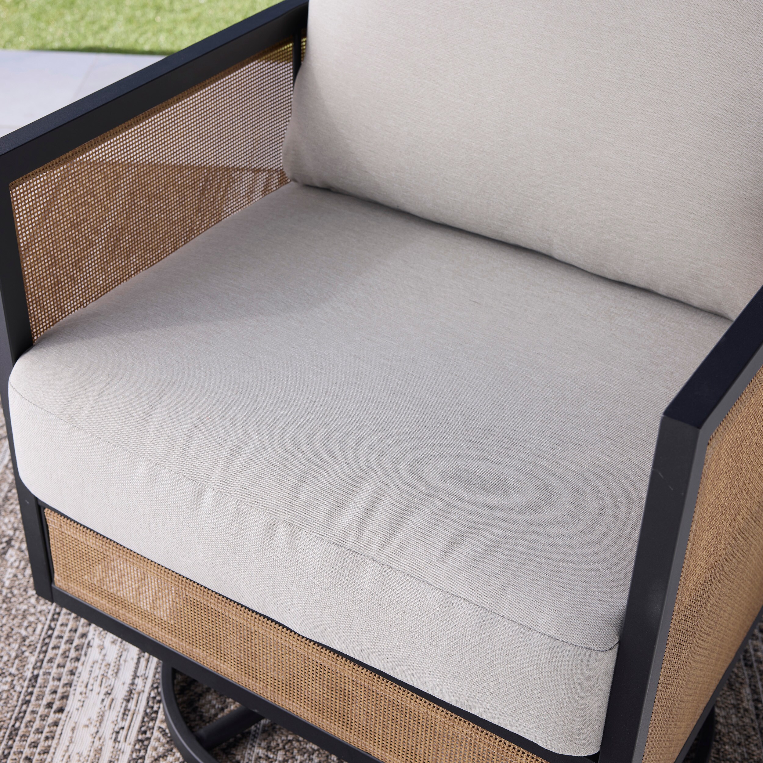 Origin 21 Chandler 3-Piece Patio Conversation Set with Cream Cushions