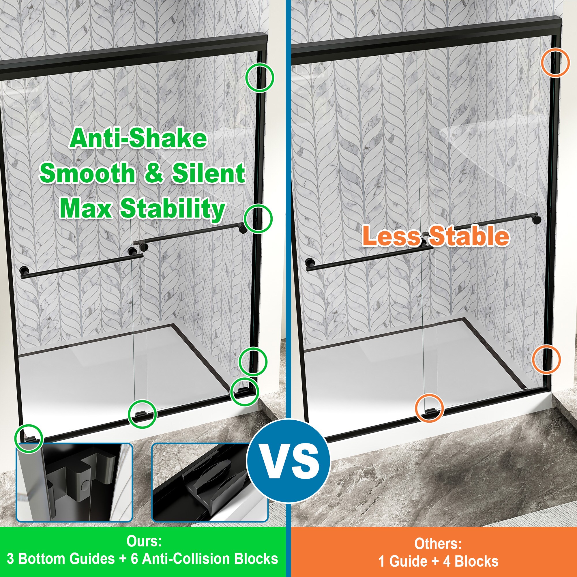WELLFOR DTG-BAS137BG Shower-Doors - Thumbnail View #4