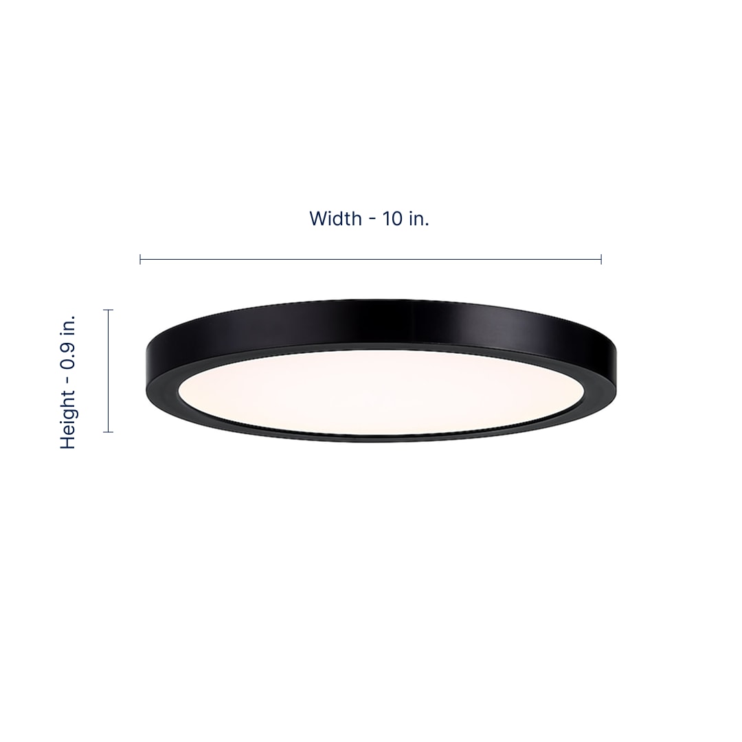 Savoy House Essentials 6-3333-10-BK flushmounts - View #2