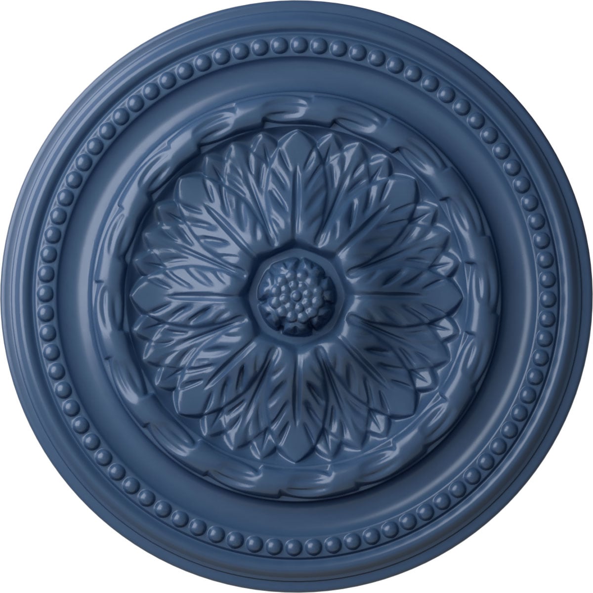 Ekena Millwork CM15CHAMF Chester 15.75-in W x 15.75-in L Painted Americana Polyurethane Whole Ceiling Medallion