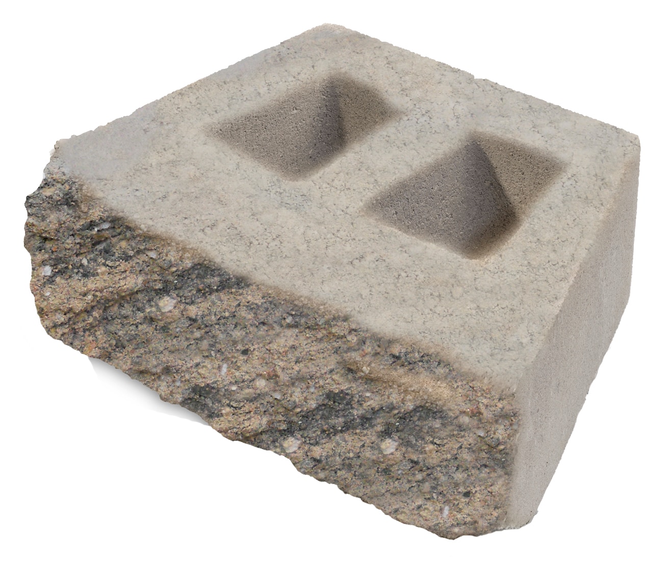 6-in H x 16-in L x 10-in D Tan/Brown Concrete Retaining Wall Block | - Lowe's L16BWTB
