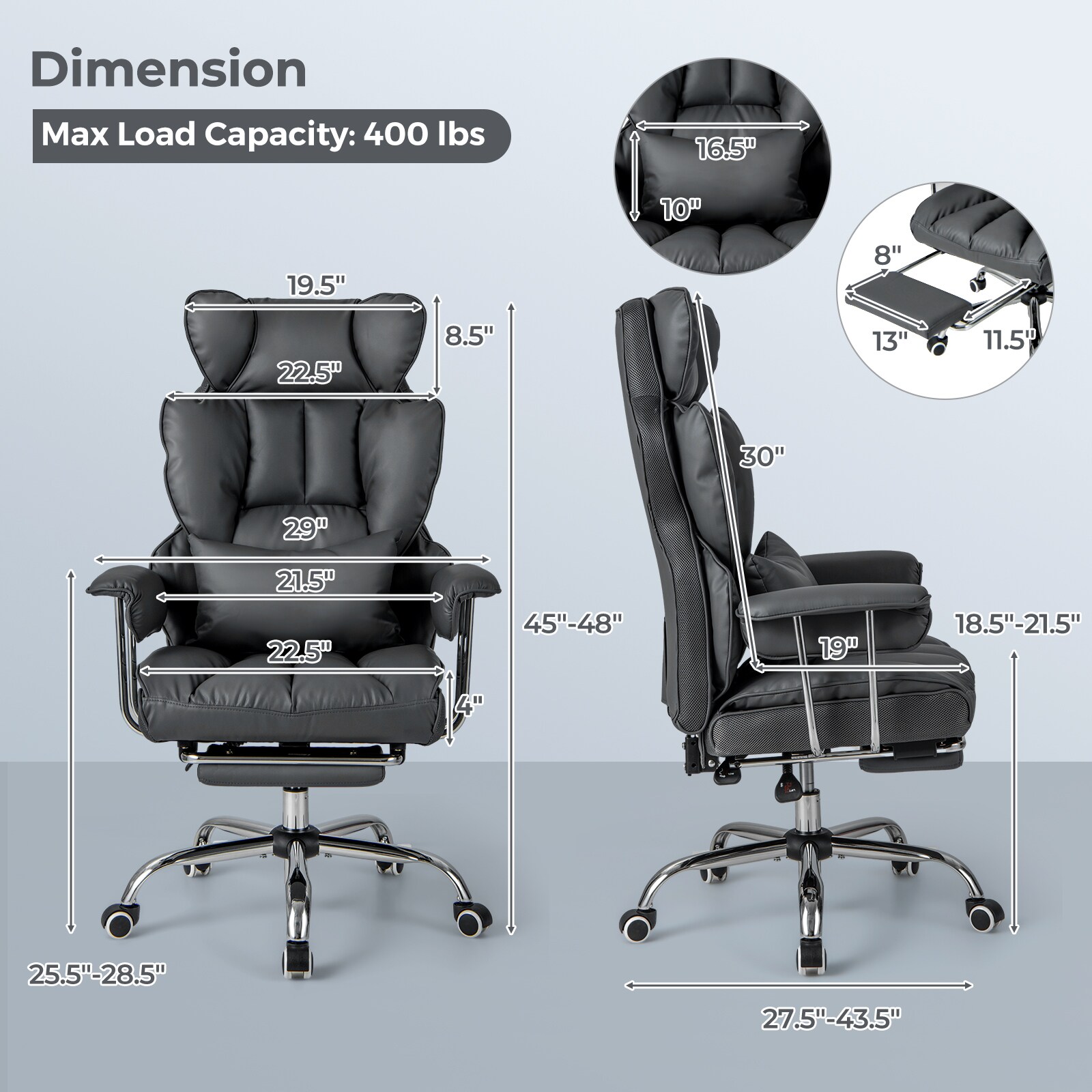 YERIVA HSM10647DK Office-Chairs - View #5