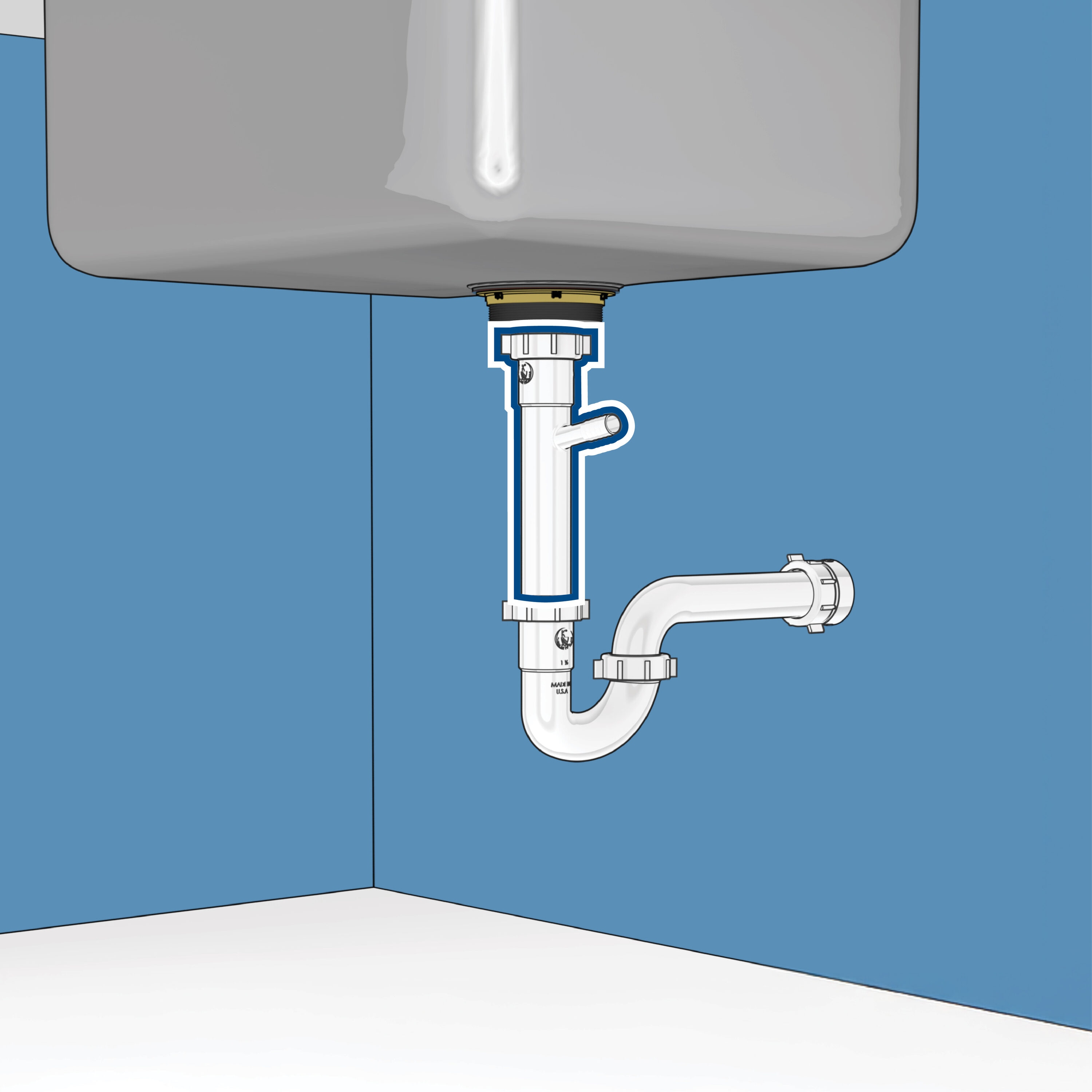 Dearborn 1000000634 Under-Sink-Tubular-Drainage - View #4