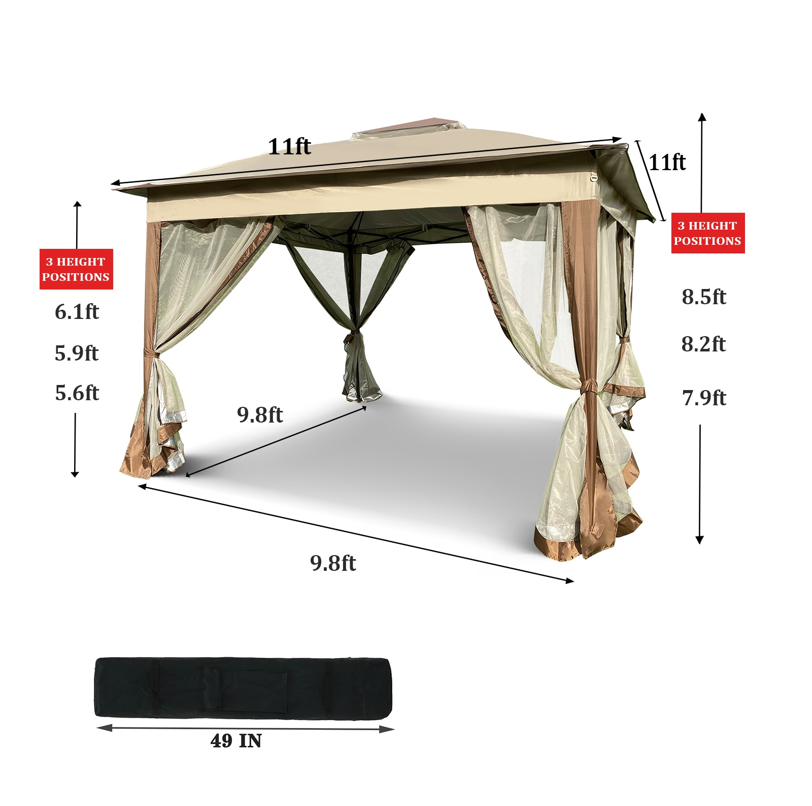 WELLFOR CHY-234PUBBE Wood-Resin-Gazebos - View #9