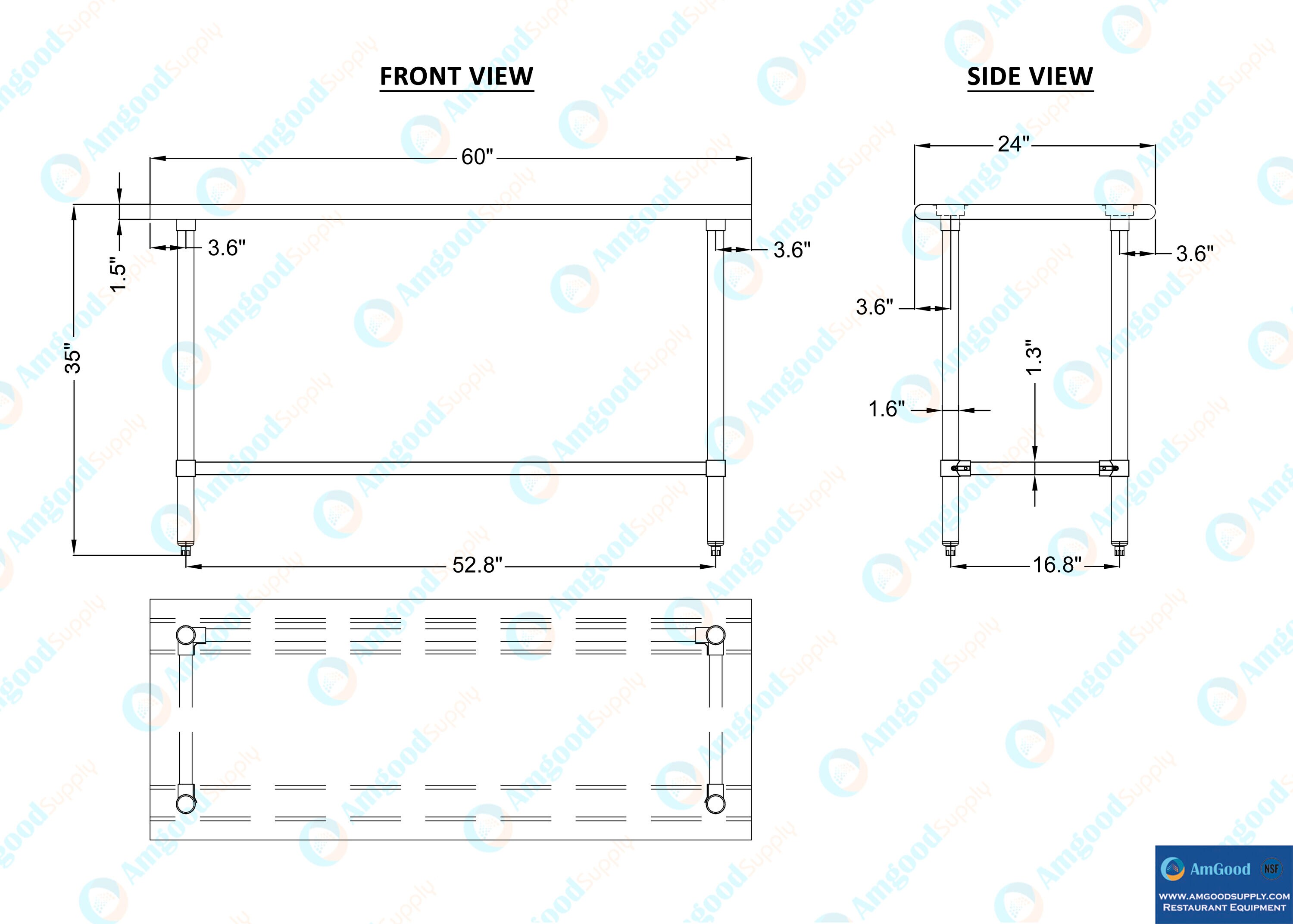 Amgood LWT-2460-RCB Kitchen-Furniture - View #5