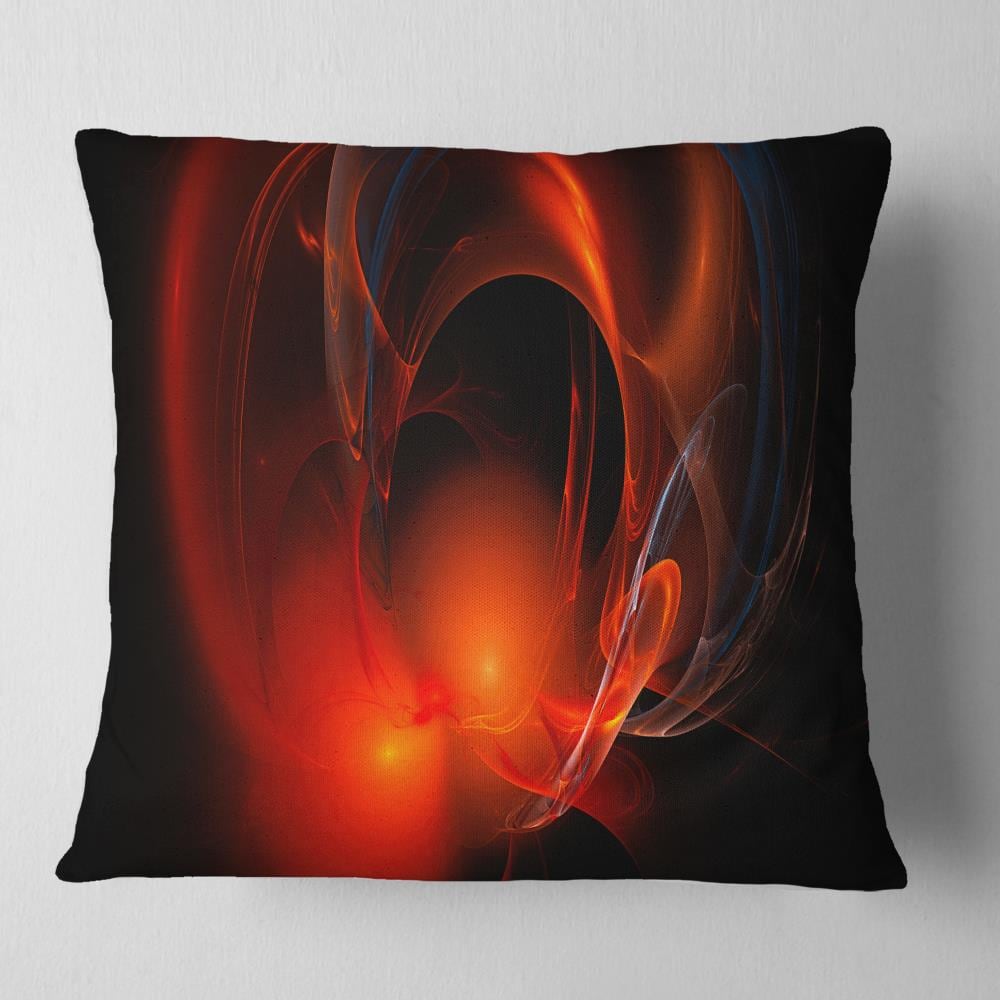 Designart CU16277-18-18 18-in x 18-in Black Indoor Decorative Pillow