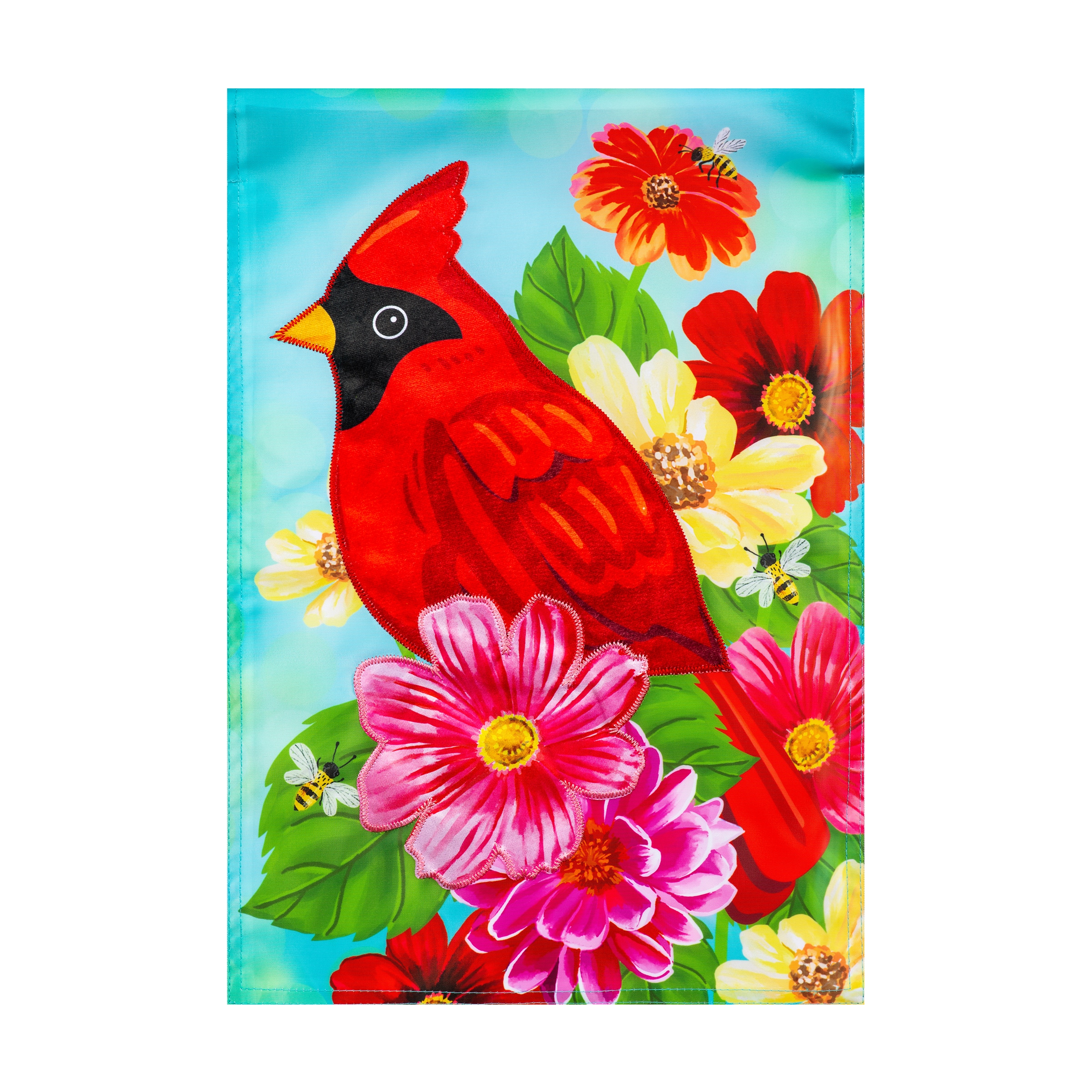 Style Selections ZLW1610110 1-ft W x 1.5-ft H Summer Embroidered Garden flag