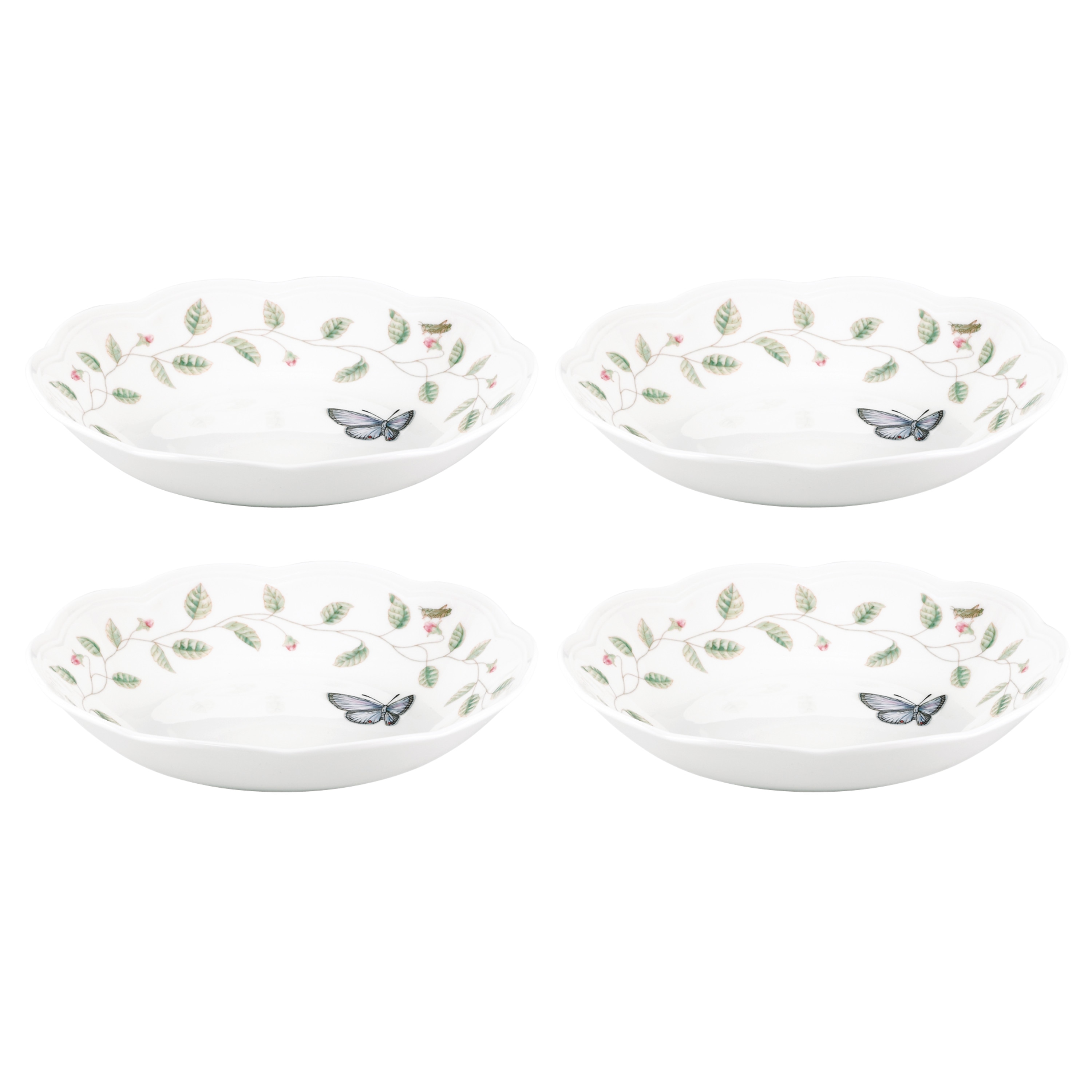 LENOX 792565 4 -Piece Butterfly Meadow Porcelain Dinnerware