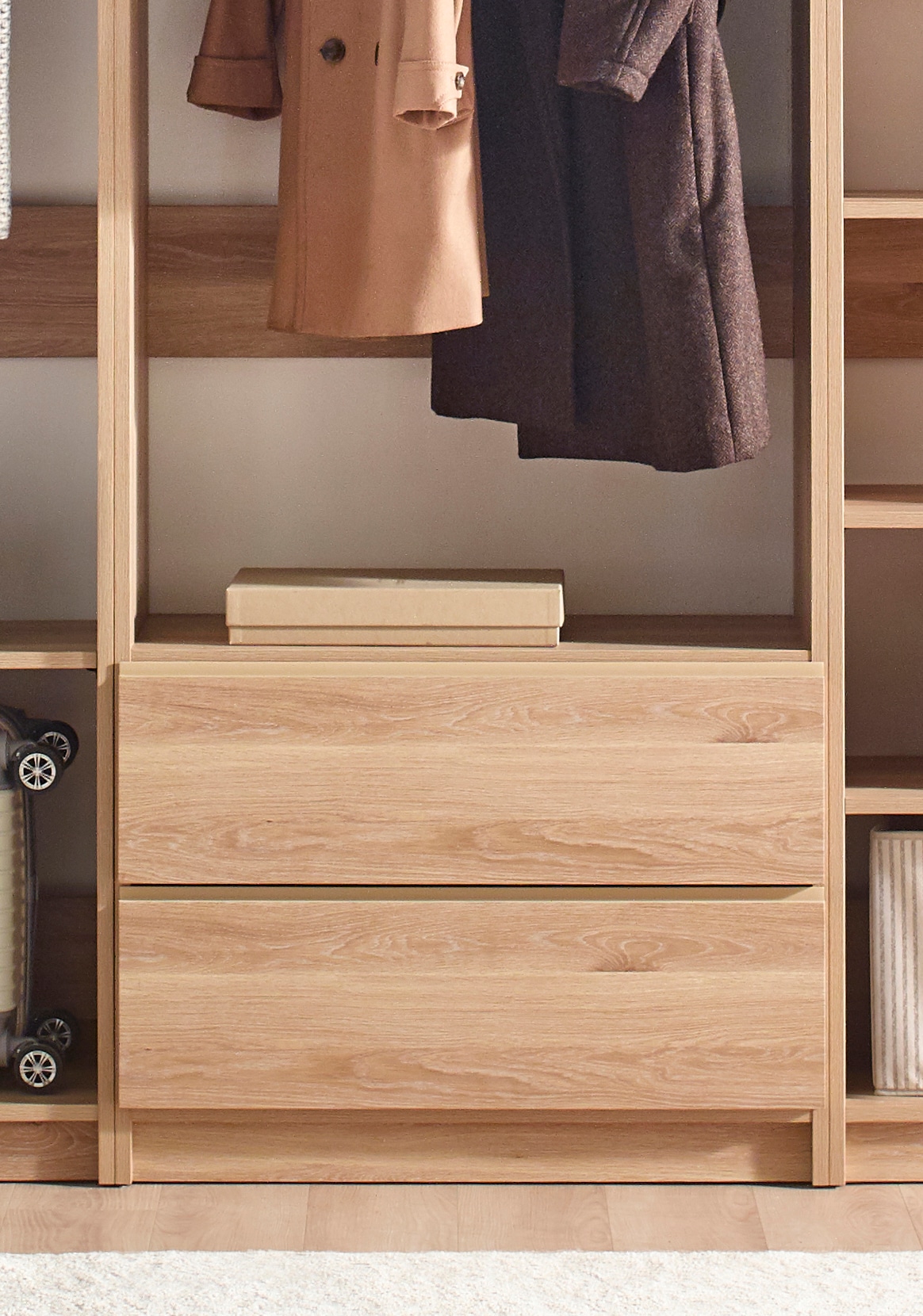 Klair Living PROSPER-BCE OAK Wood-Closet-Kits - View #5