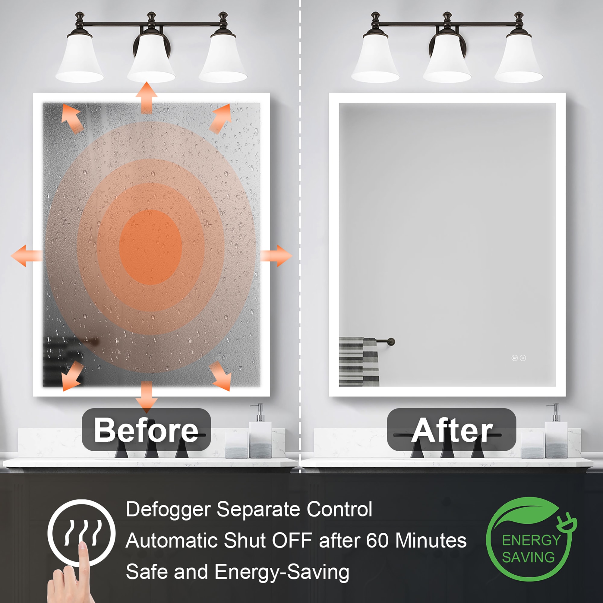 Forclover JSEX2836-BG1 Framed-Bath-Mirrors - View #10