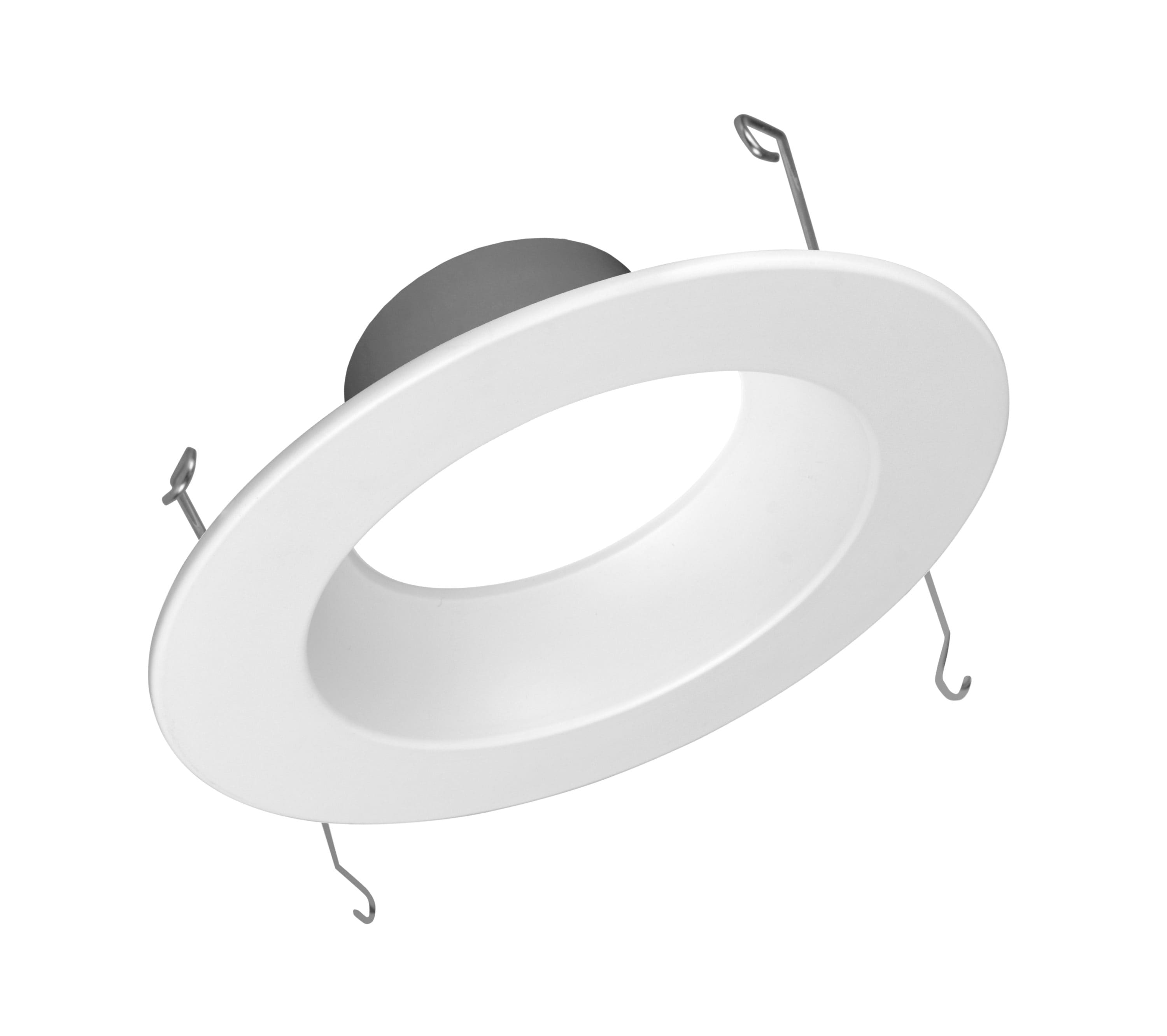 Nicor Lighting DCR562121203KWH DCR56(v2) White 5-in or 6-in 1282 -Lumens Neutral Round Dimmable LED Wet rated Recessed Downlight