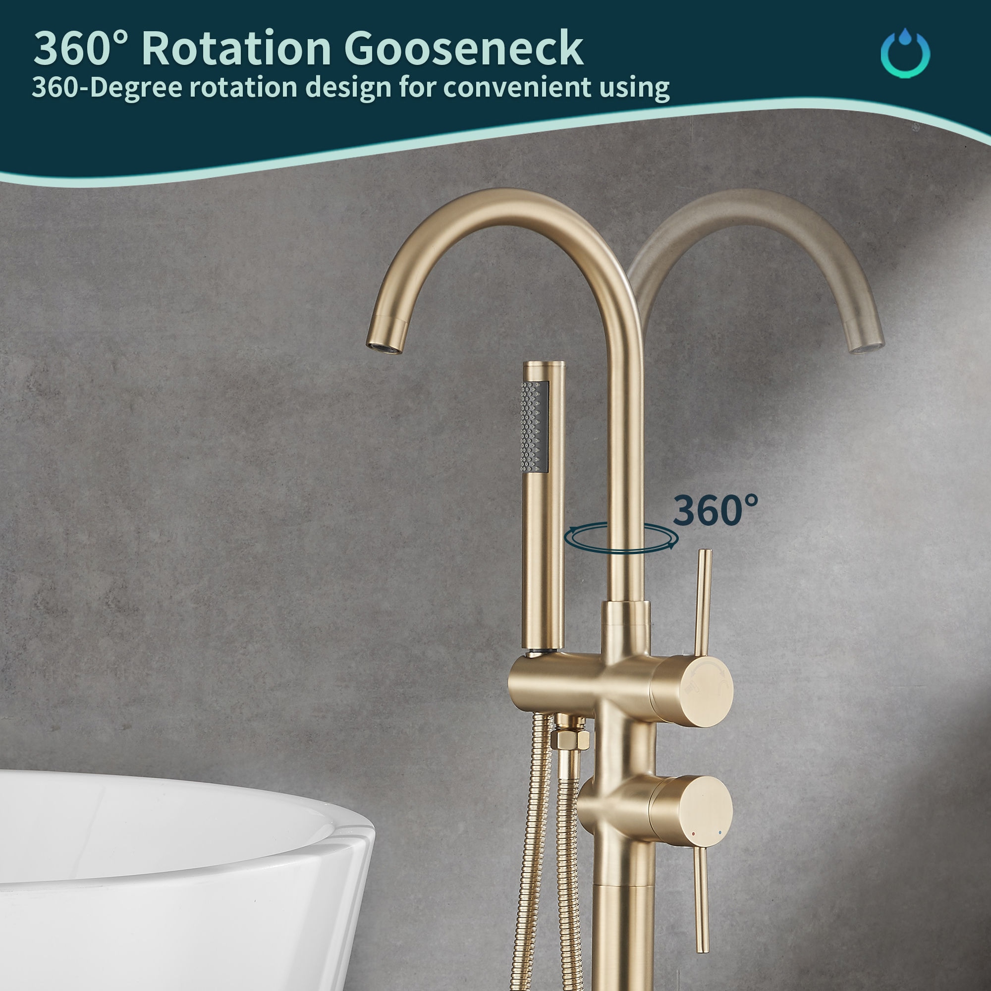 FORIOUS LL01020G Roman-Tub-Faucets - View #11