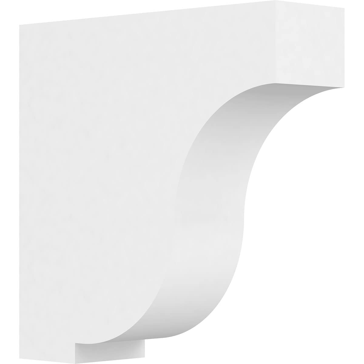 Ekena Millwork BKTP04X12X12VAN Standard Van BurenGrade 3-1/2-in x 12-in x 12-in Off-white PVC Standard bracket
