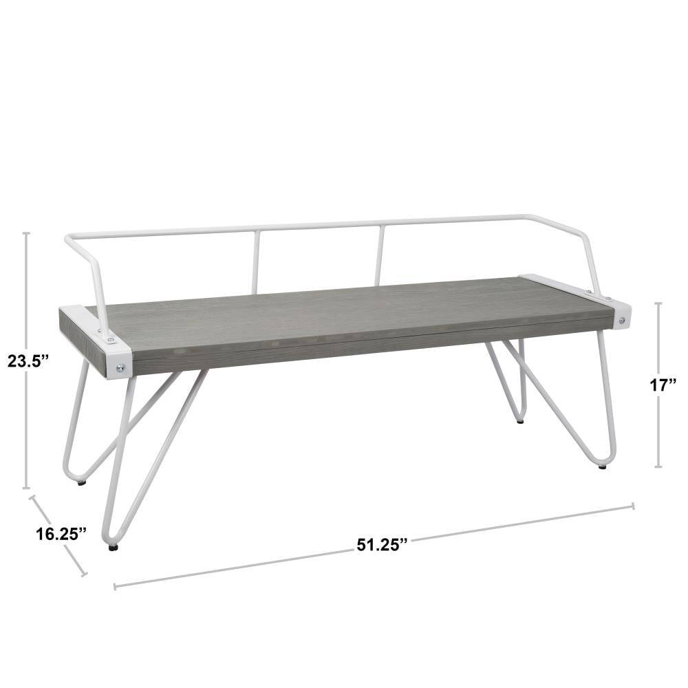 LumiSource DC-STFBEN GY+W bench - View #9