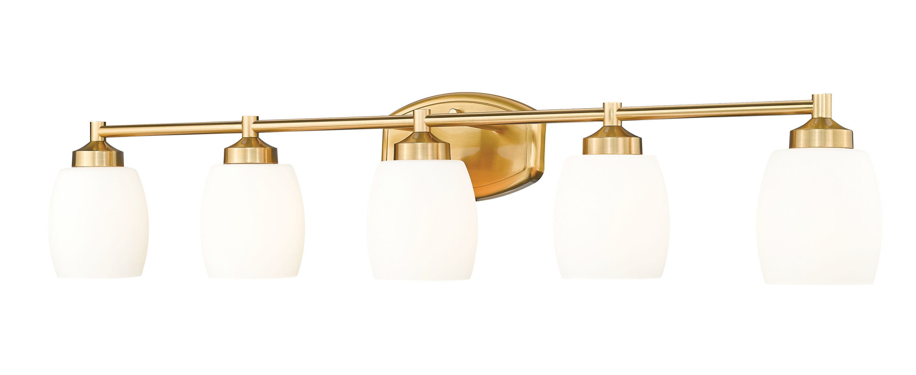 Z-Lite 745-5V-LG Kendrick 39.25-in 5 -Light Gold Modern/contemporary Vanity light