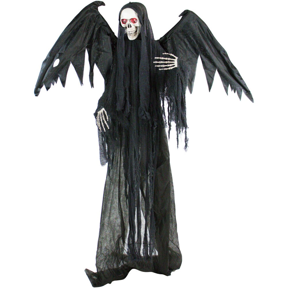 Haunted Hill Farm 72-in Talking Lighted Animatronic Reaper Free ...