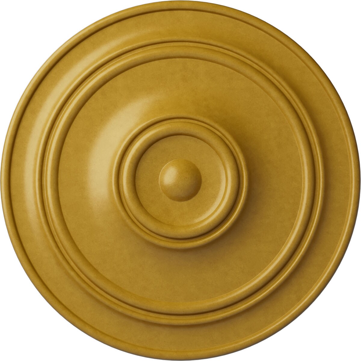Ekena Millwork CM40CLIGS Small Classic 40.25-in W x 40.25-in L Painted Iridescent Gold Polyurethane Whole Ceiling Medallion