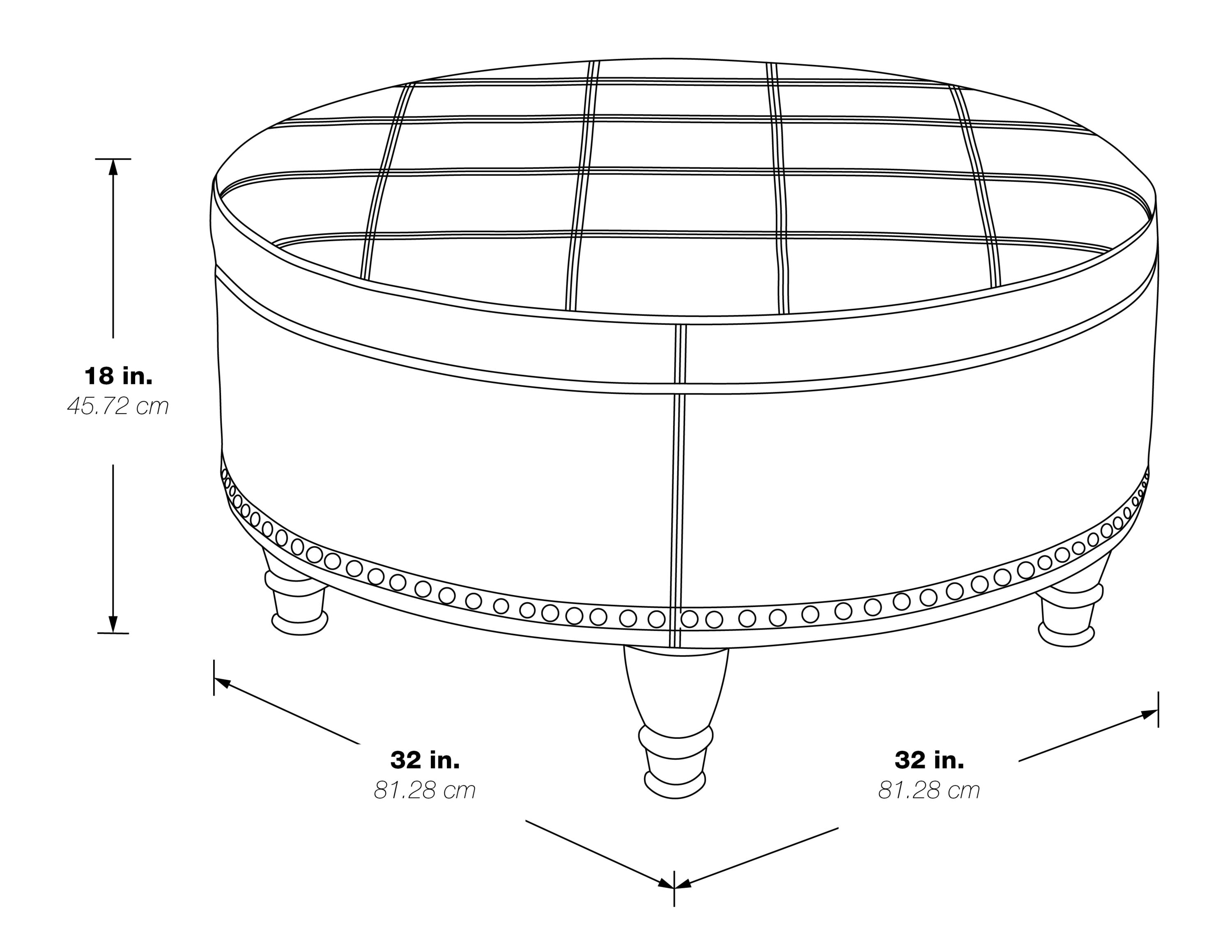 OSP Home Furnishings BP-AUOT32-K14 Indoor-Ottomans - View #7