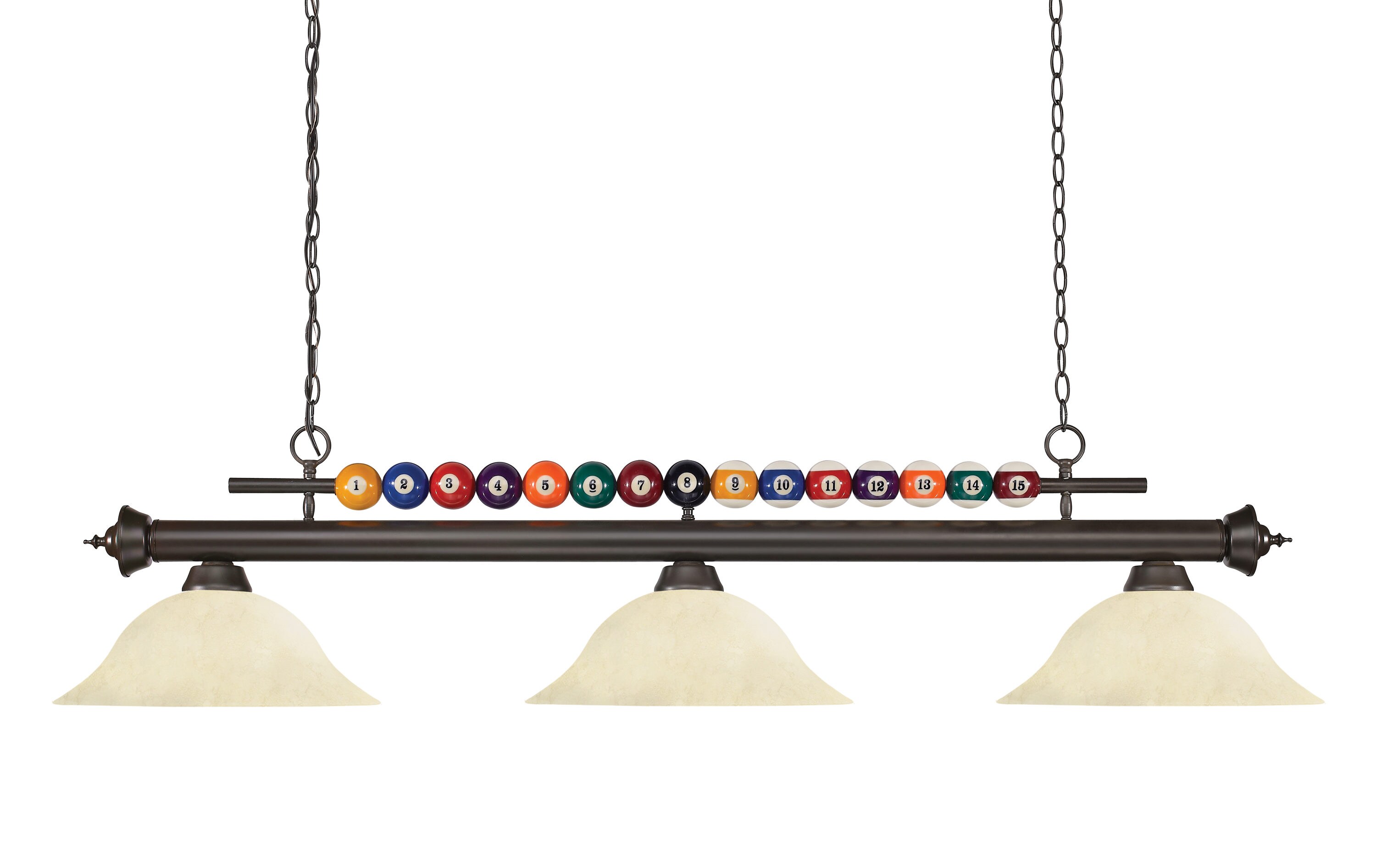 Z-Lite 170BRZ-GM16 Shark Bronze Medium Base (e-26) Pool Table Lighting