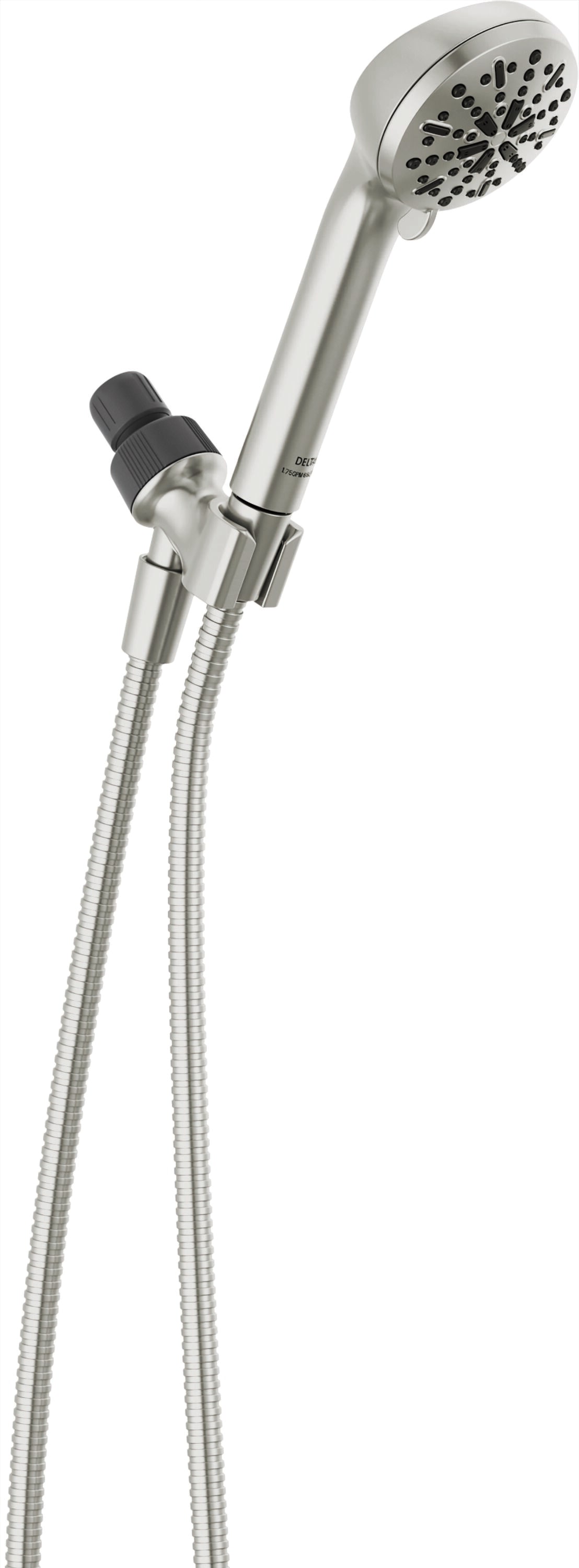 Delta 75413DSN 4.0 -Spray Spotshield Brushed Nickel 2.13-in Round Handheld High Pressure Shower Head 2.5 GPM