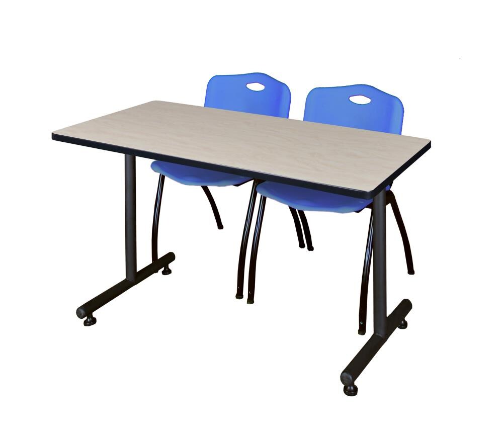Regency MKTRCT4830PL47BE Training Off-white 4-Person Training Table (48-in W x 29-in H)