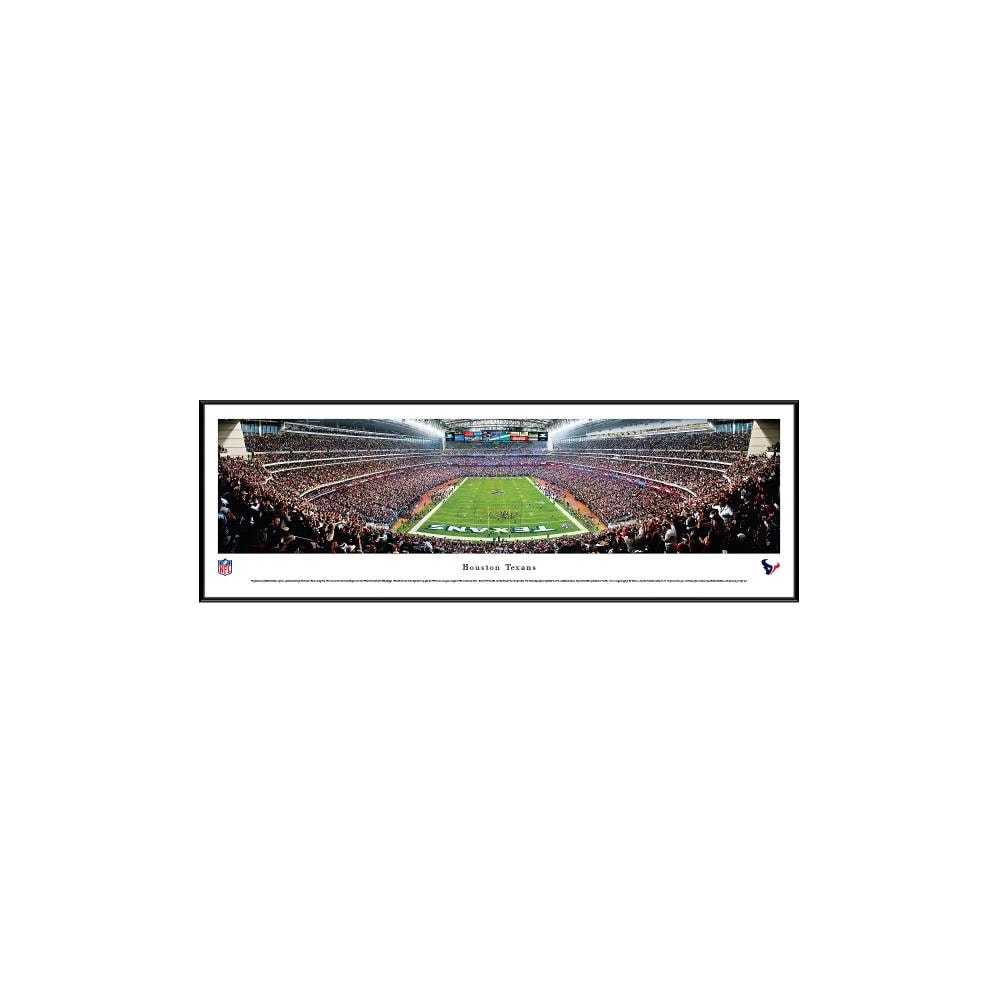 Blakeway Panoramas NFLTEX2F Houston Texans James Blakeway Black Metal Framed 13.75-in H x 40.25-in W Sports Paper Print