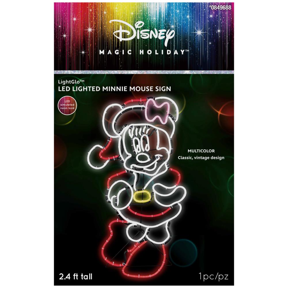 Gemmy Minnie Mouse 29-in Licensed Sculpture with White LED Lights