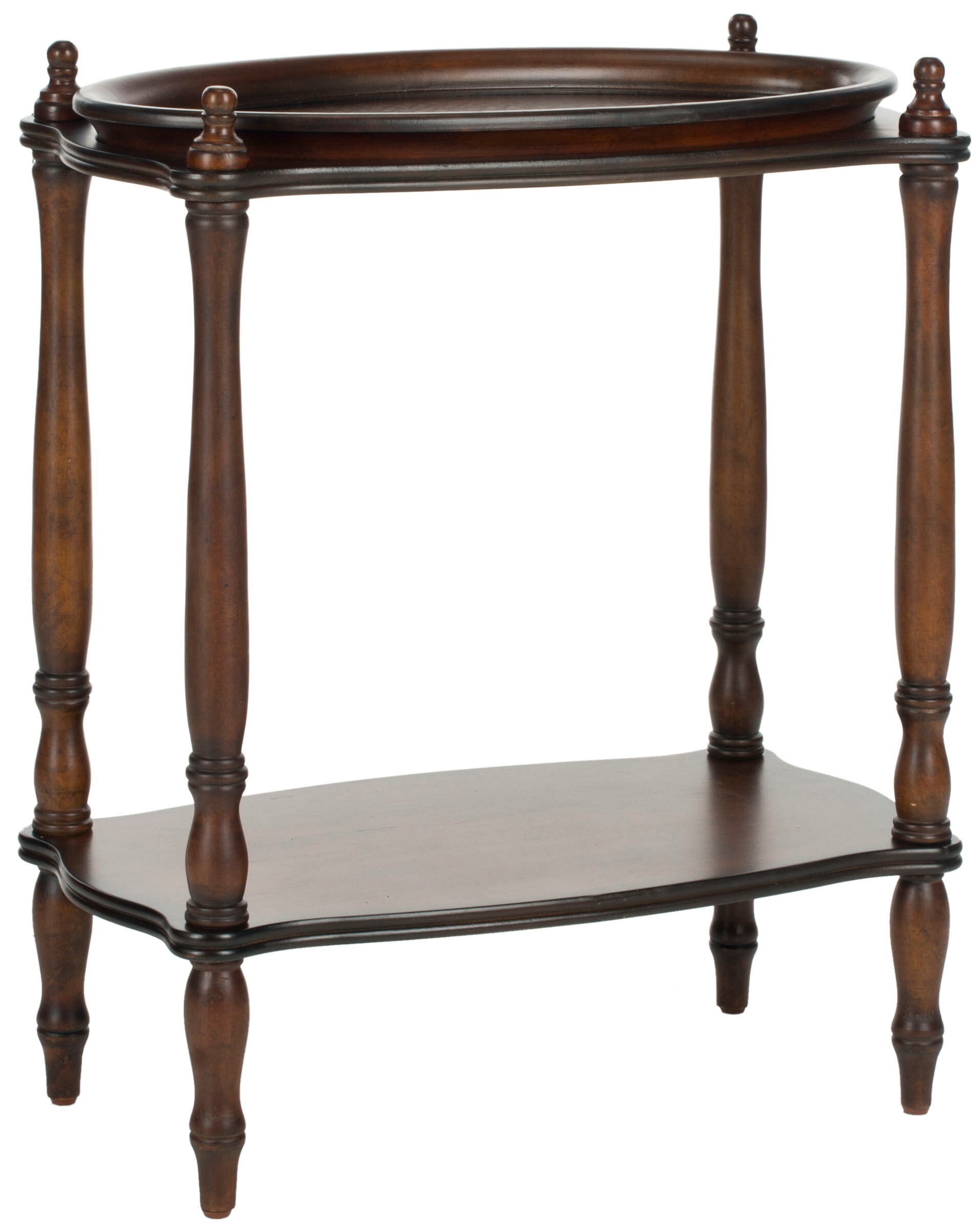 Safavieh AMH4099A American Home Dark Brown Wood End Table
