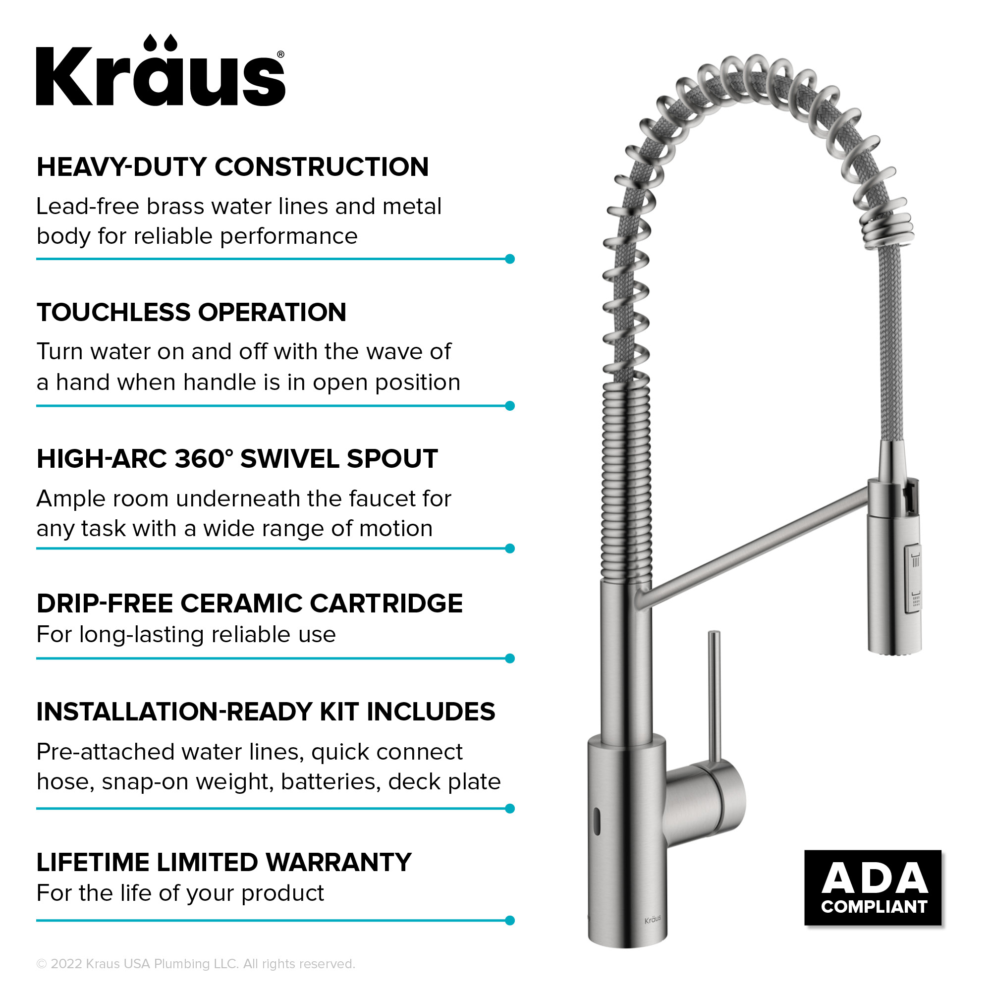 Kraus KSF-2631SFS Kitchen-Faucets - View #14