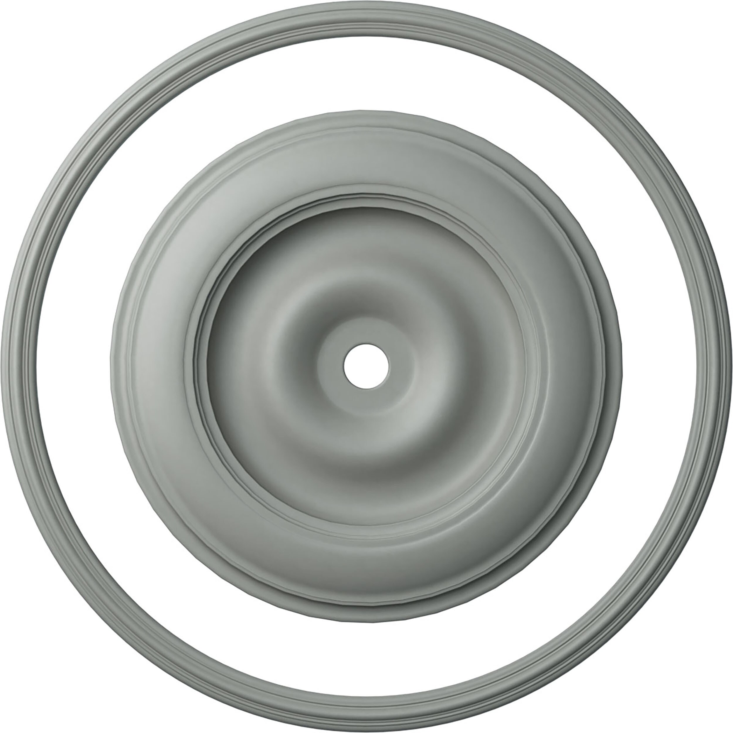 Ekena Millwork CRM64TR44CL Classic 64.5-Inches x 64.5-Inches Full Urethane Ceiling Ring