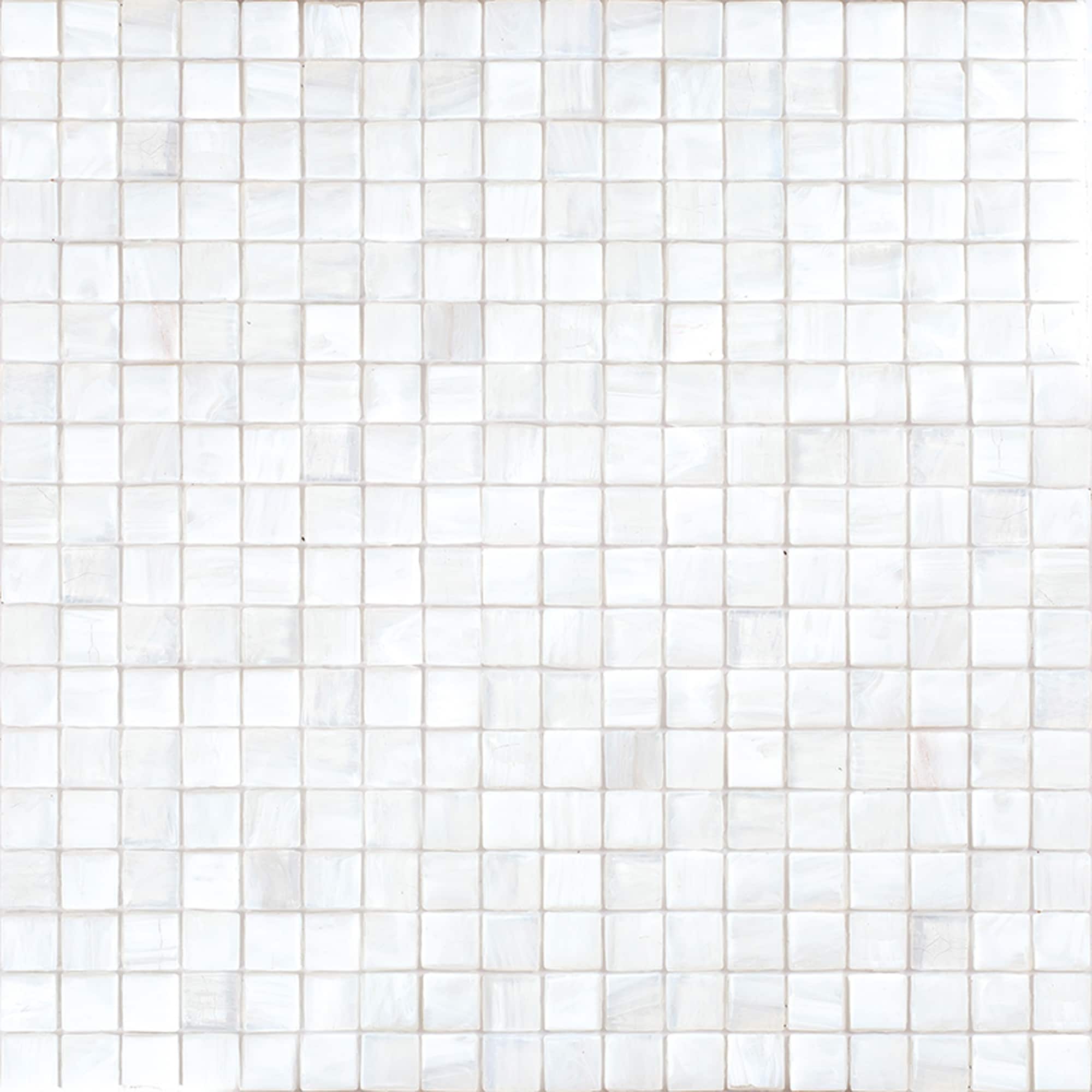 Apollo Tile APLNB88WH115A Skosh White Dove 11-1/2-in x 11-1/2-in Glossy Glass Mosaic Floor and Wall Tile (18.69-sq. ft/ Carton)