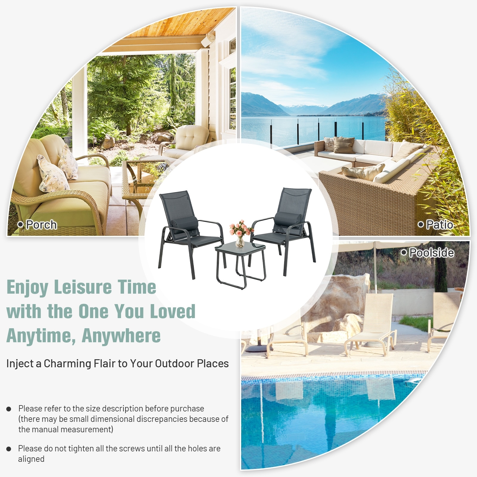 Forclover ASE-381GY Patio-Chairs - View #7