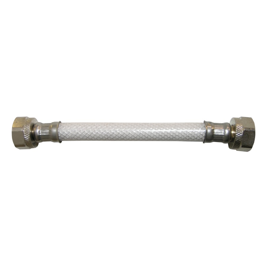 Watts LFLBLK 12-88CP 1/2-in FIP x 12-in PVC Flexible Faucet Supply Line