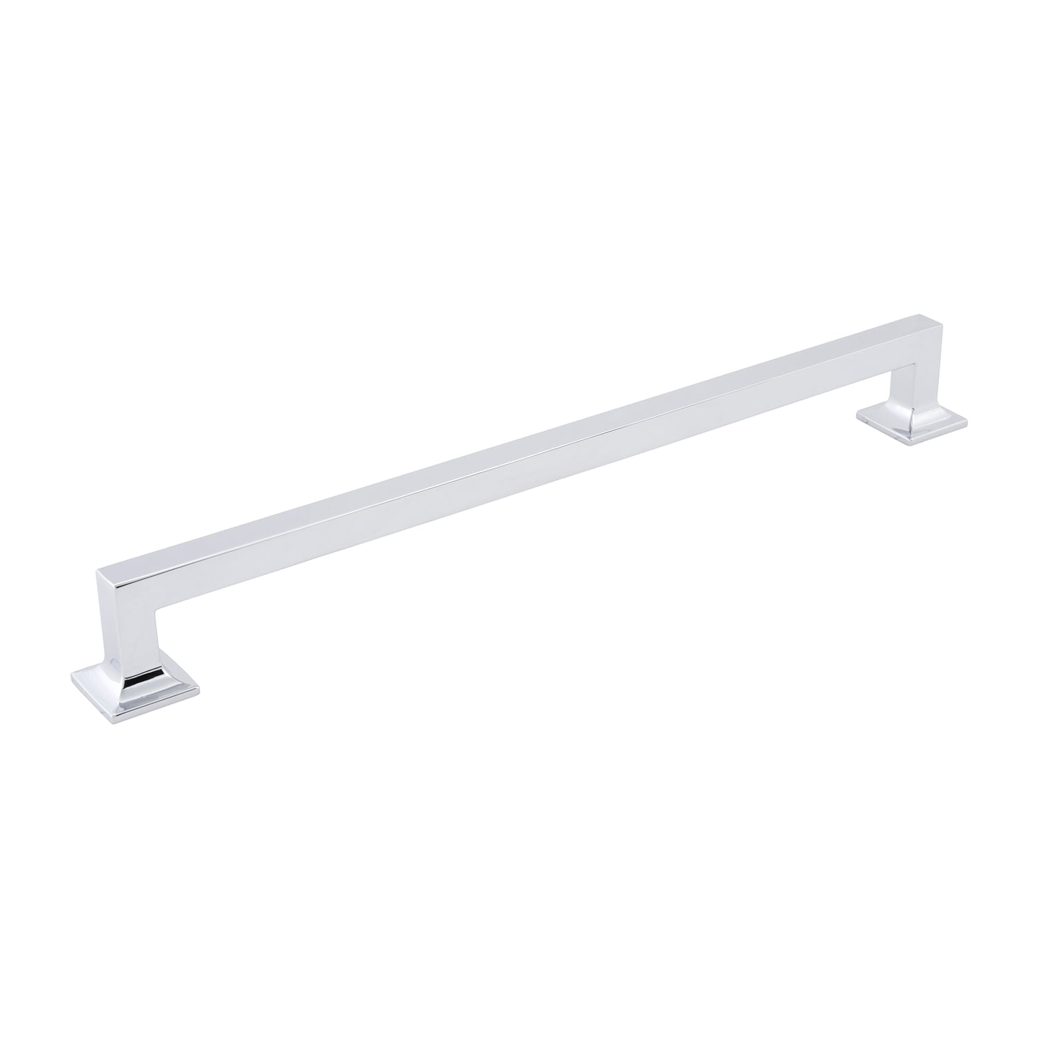 Hickory Hardware P3027-CH Studio 12-in , 305mm Center to Center Chrome Rectangular Handle