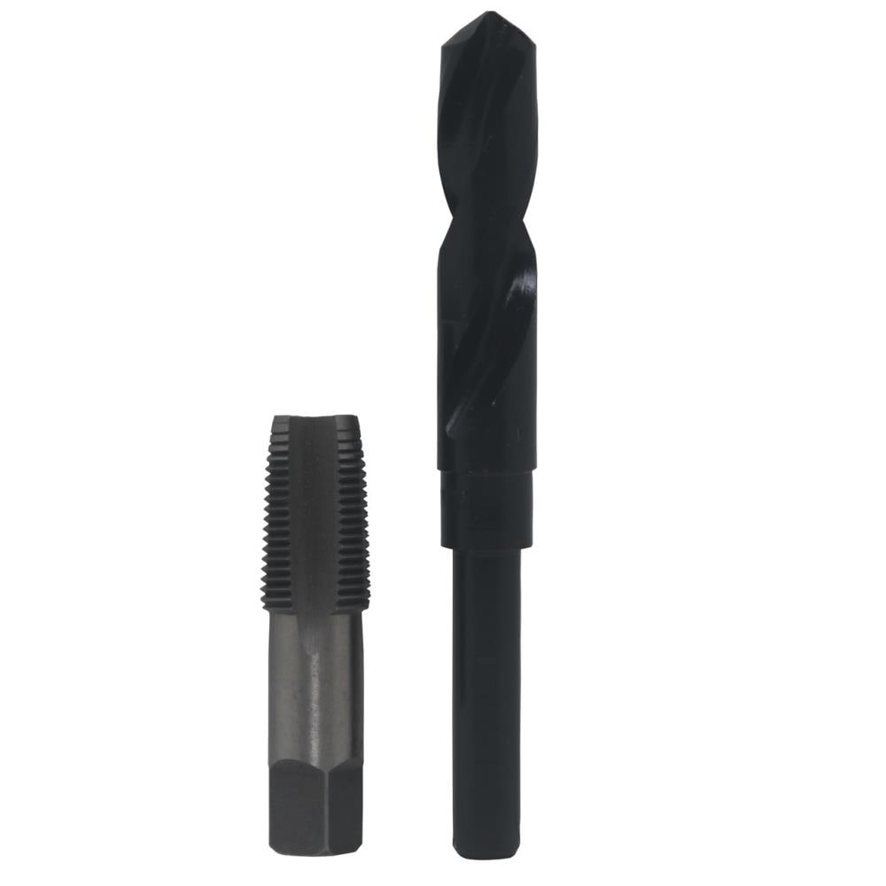 1/4 3/8 1/2 and 3/4 1/8 Drill America POUCSNPT5 5 Piece Carbon Steel NPT Pipe Tap Set 1/4 3/8 1/2 and 3/4 1/8 Drill America POUCSNPT5 5 Piece Carbon Steel NPT Pipe Tap Set
