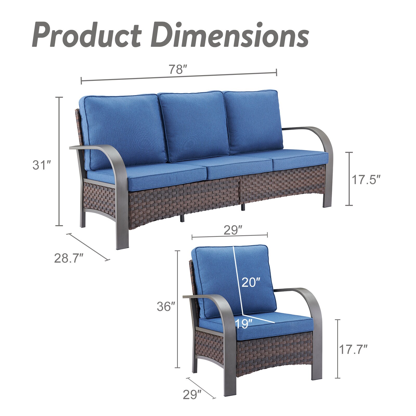 Rilyson FSTZB1311-1 Patio-Conversation-Sets - View #8