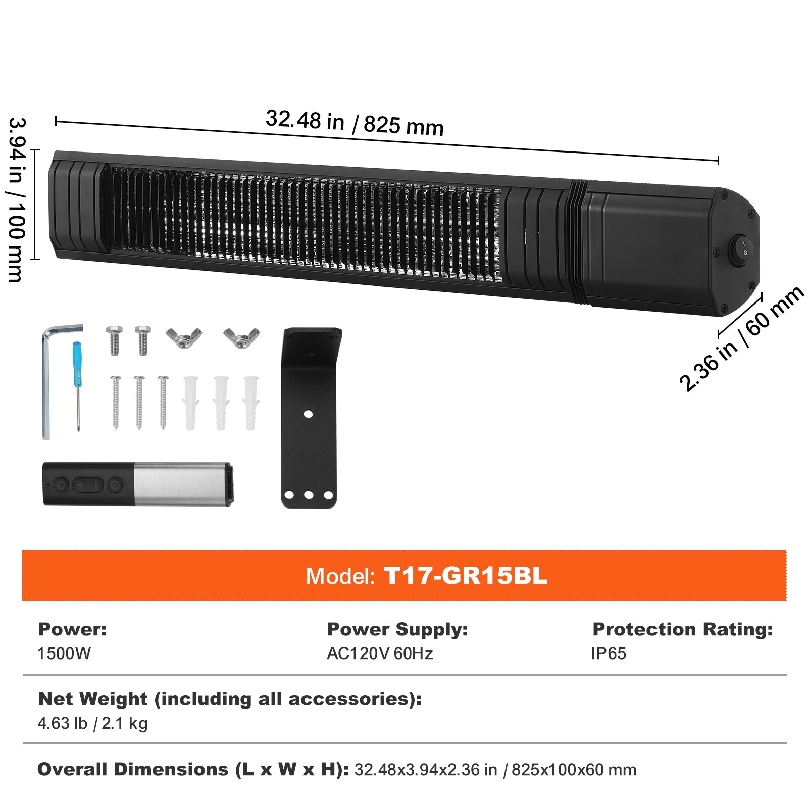 VEVOR HWXJRQTXBG831MQQNV1 Portable-Electric-Heat - View #11