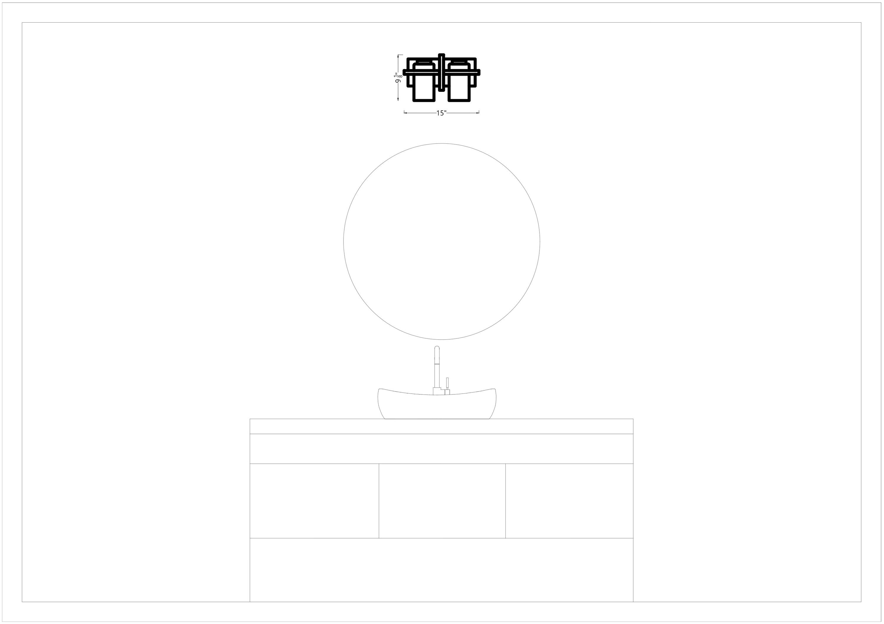 Midnight Black 2-Light Outdoor Vanity with Clear Glass Shades