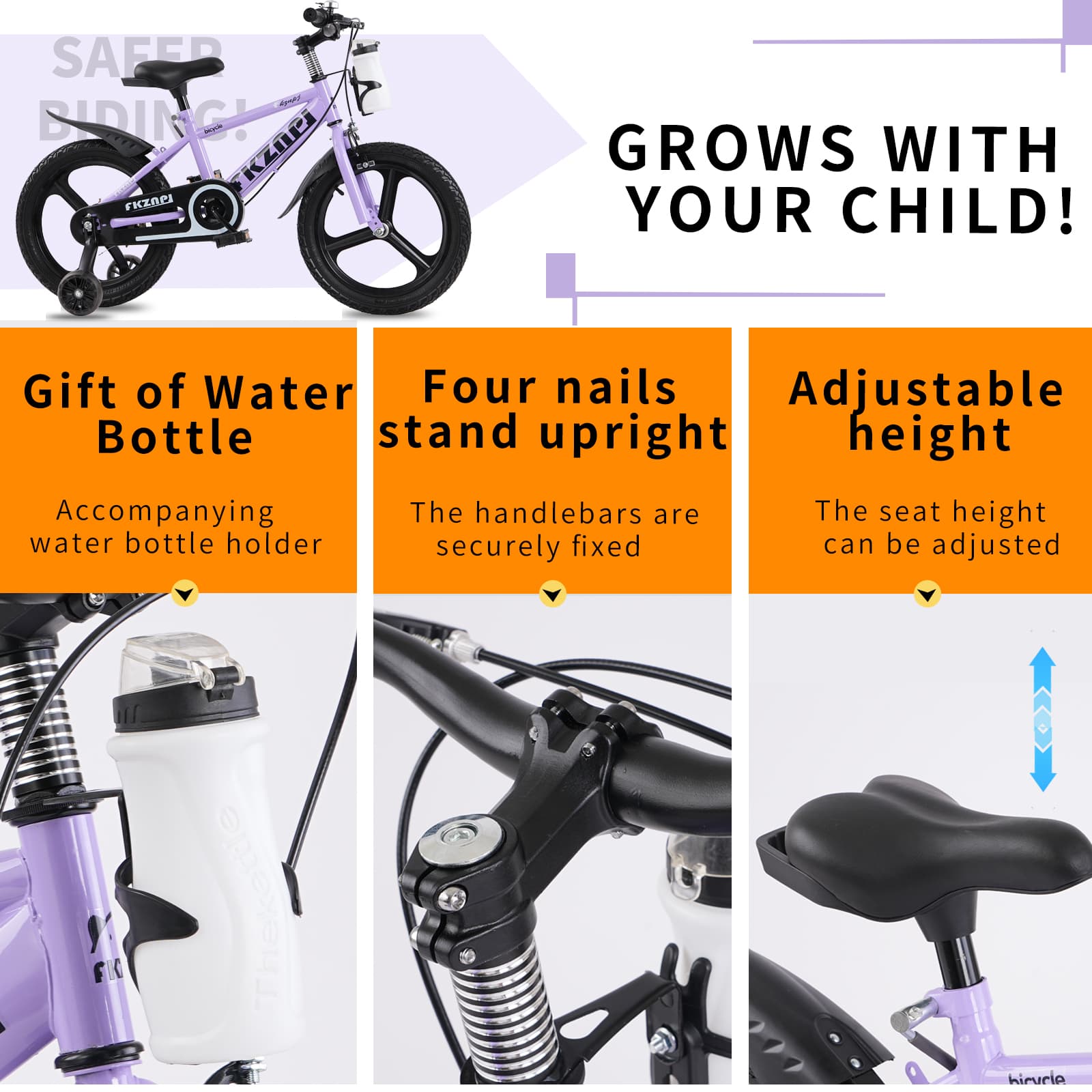 Vynxaria 20 inch kids bike for boys and girls lightweight steel frame ...
