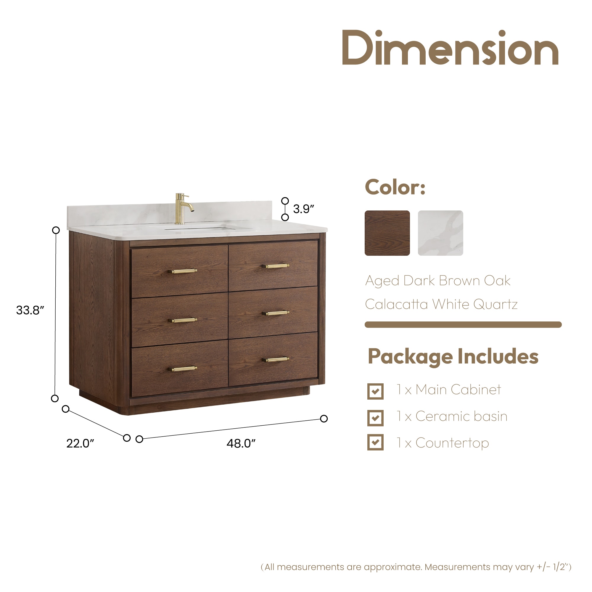 Vinnova 706548-AD-BK-NM Bath-Vanity-Combo - View #7