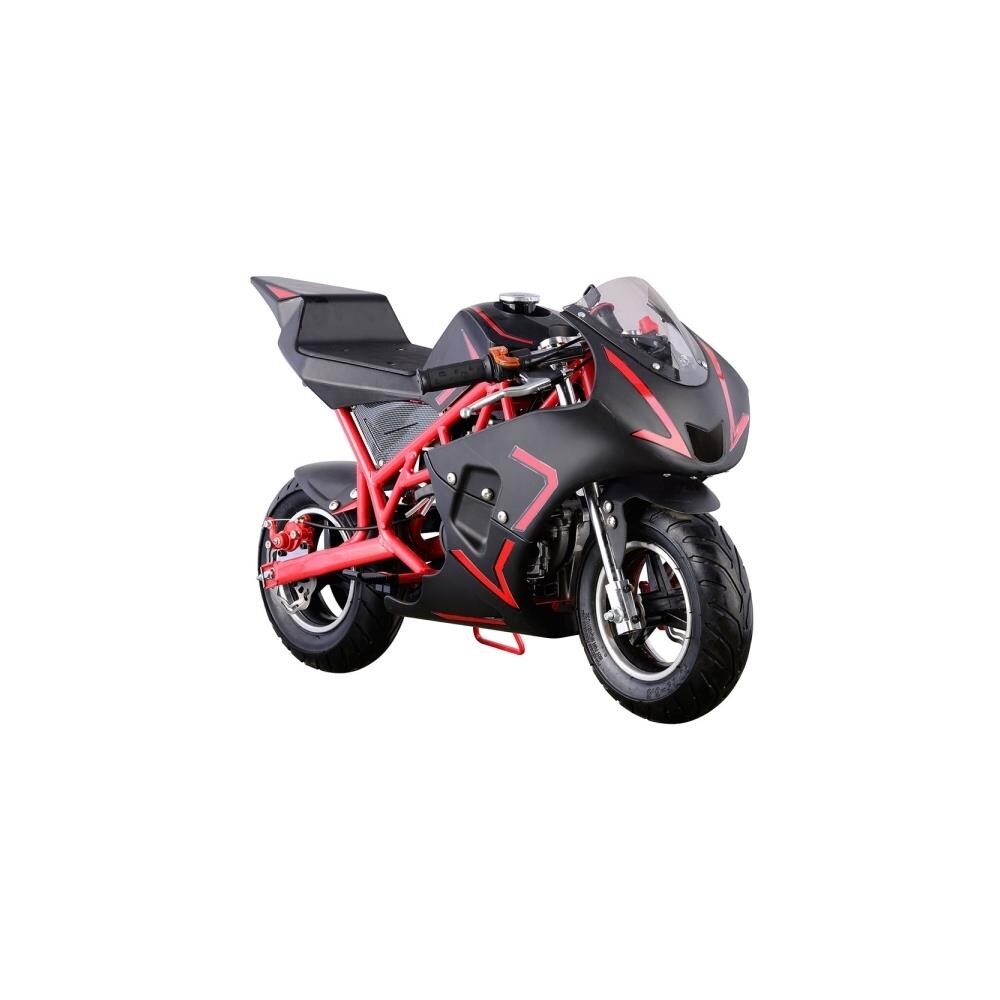 MAKE OFFER!! MotoTec Gas Pocket Bike Air Cooled Motorcycle Age 13+ MT-GP_Black 