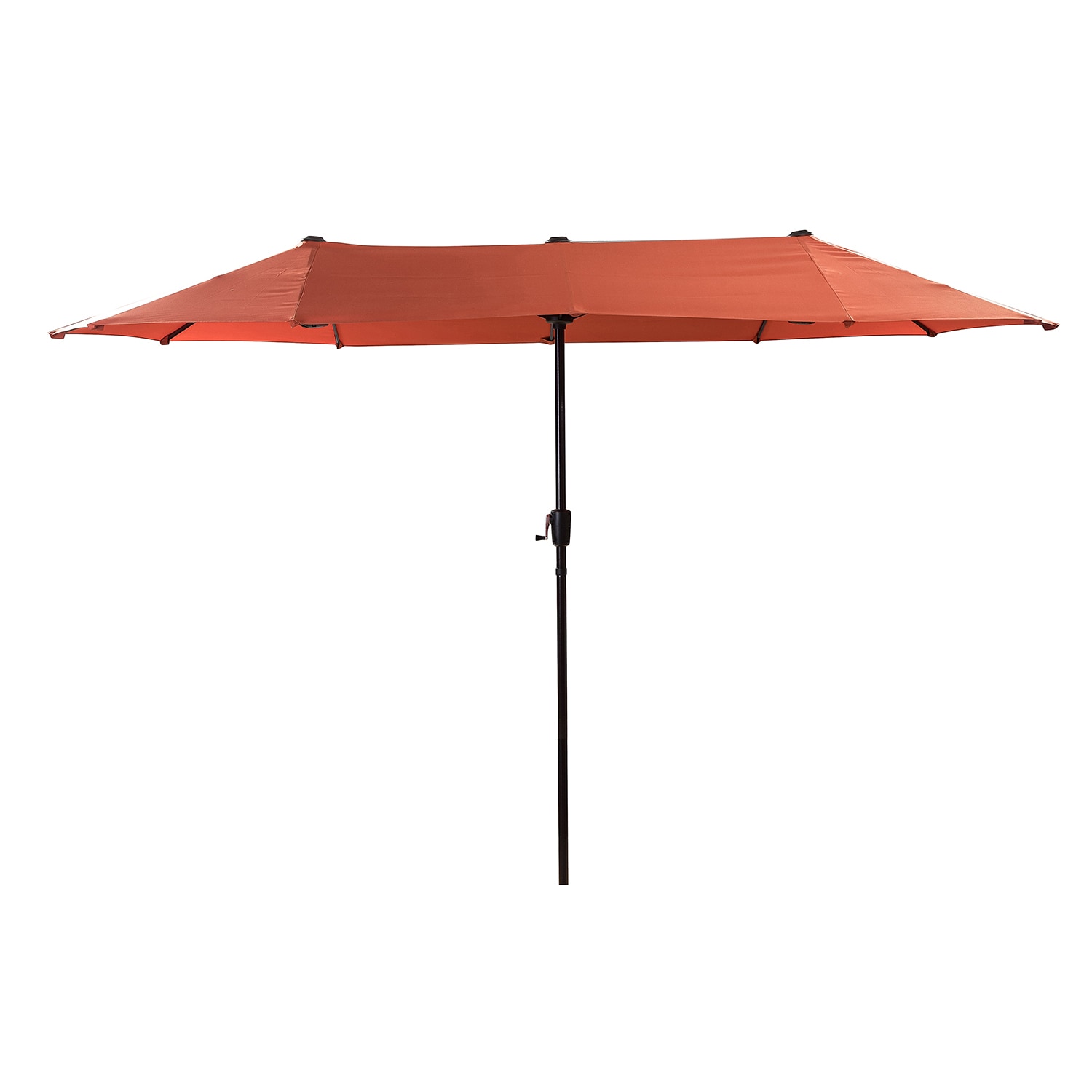 Maocao Hoom MZH43814 12.4-ft Steel Red Market Patio Umbrella