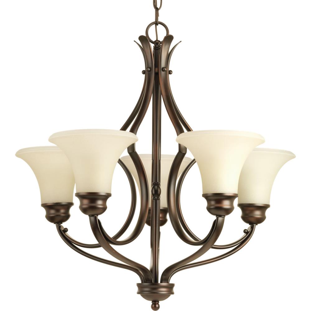 Progress Lighting P4036-20 Applause 5-Light Antique Bronze Transitional Chandelier