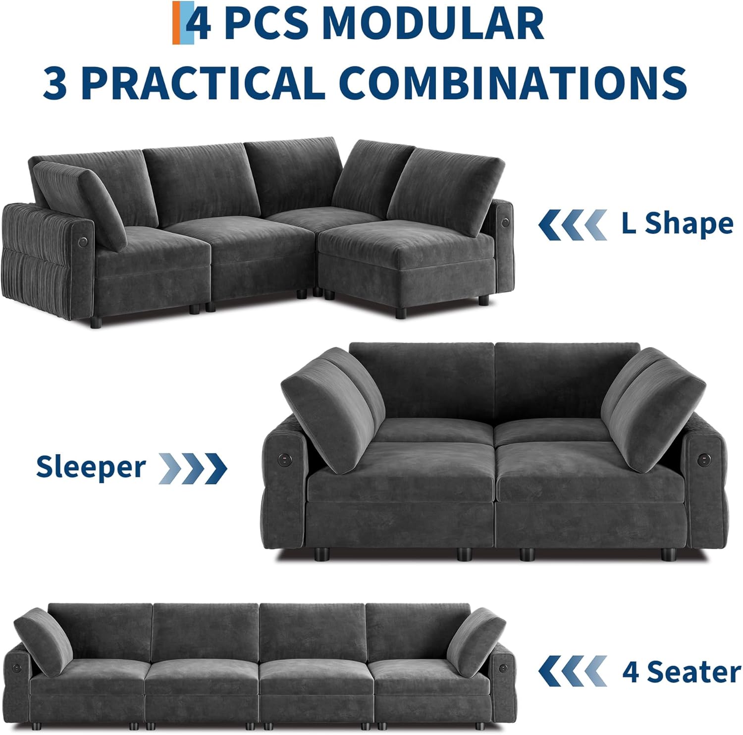 Qeetex LHF-SF-QTY9U8030 Sofas-Loveseats - View #7