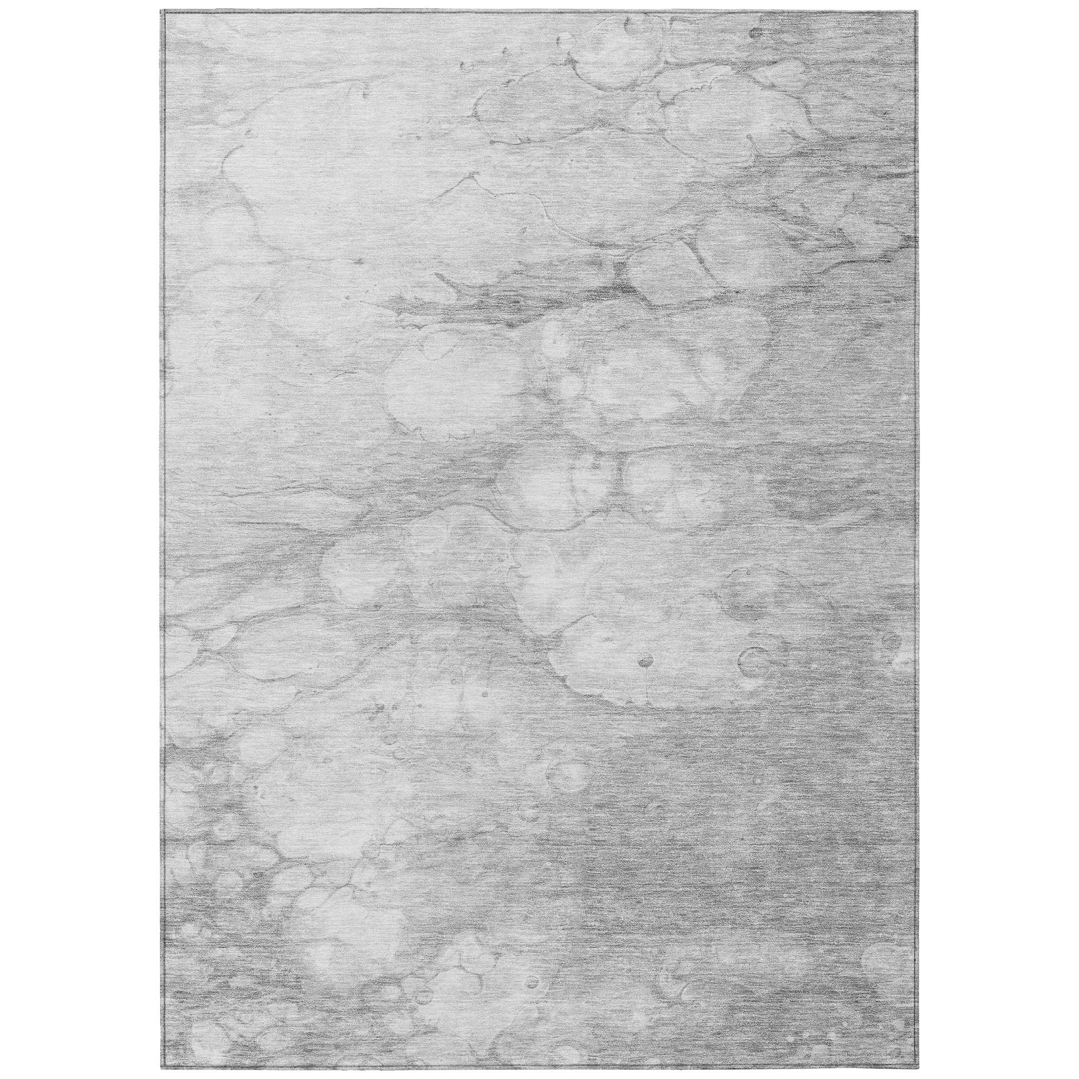 Addison Rugs ACN699SV10X14 Chantille ACN699SV 10 x 14 (ft) Polyester Silver Rectangular Indoor/Outdoor Geometric Machine washable Area rug
