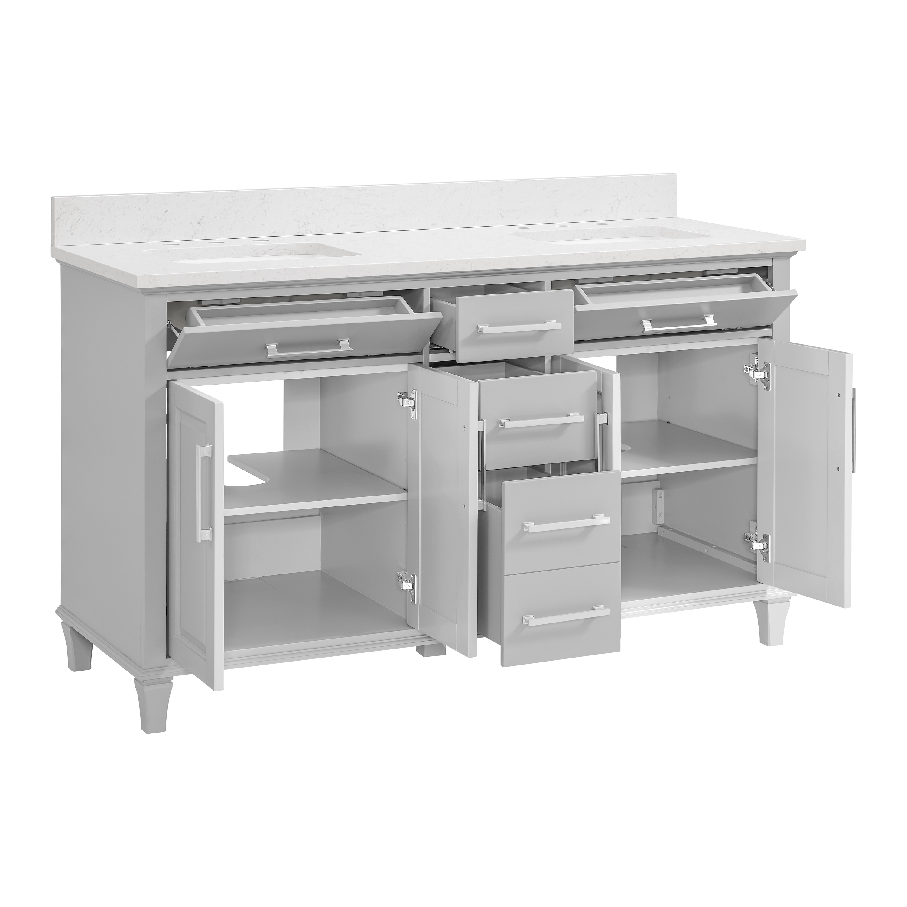 allen + roth 1789VA-60-242-925-UM Bath-Vanity-Combo - View #4