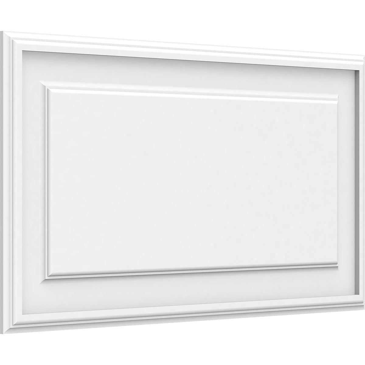 Ekena Millwork WALP30X16X062LEG 30-in x 16-in Smooth Paintable/Stainable White PVC Fretwork Wall Panel (